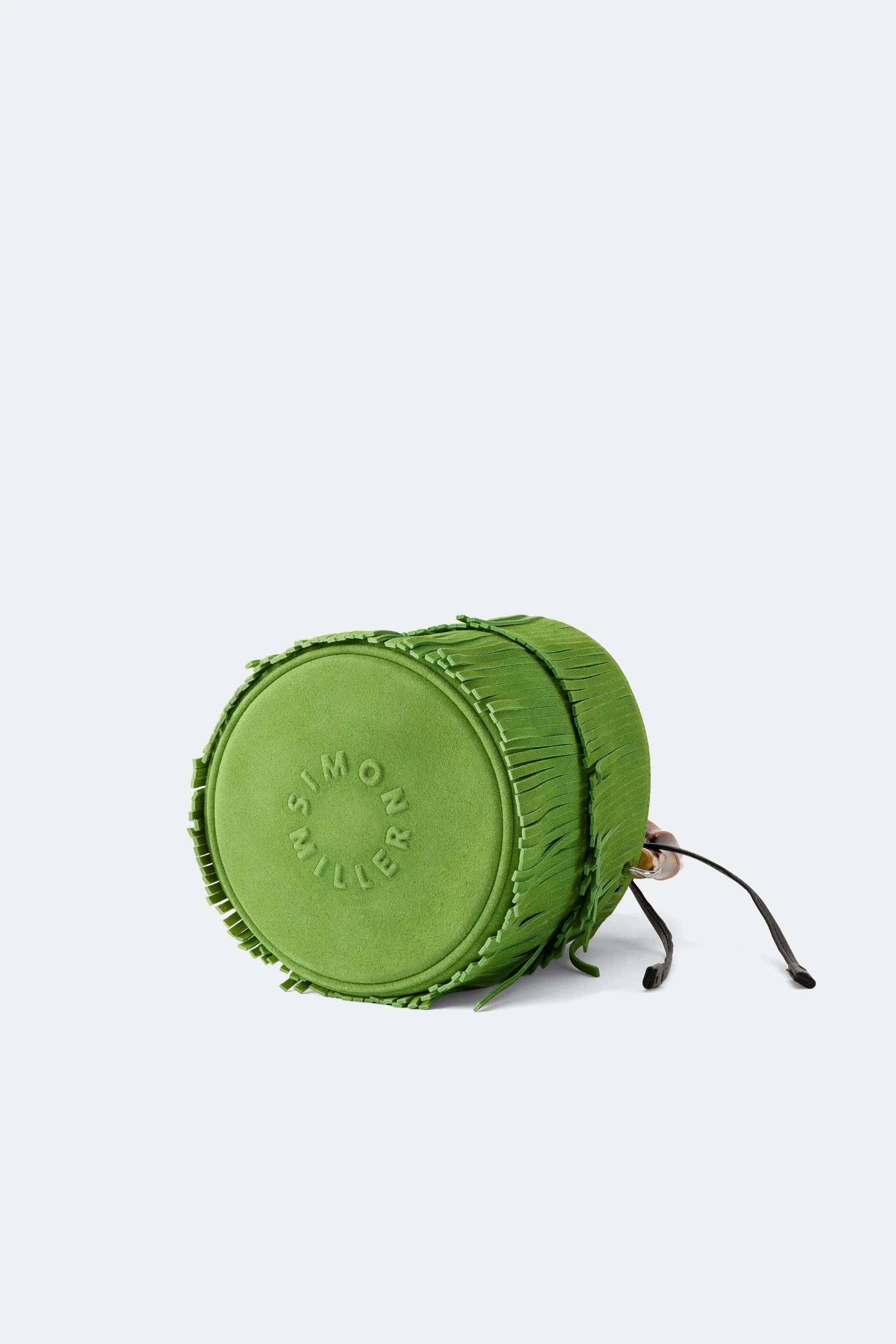 Simon Miller Tiki Fringe Suede Bag - Moss Green - Image 3