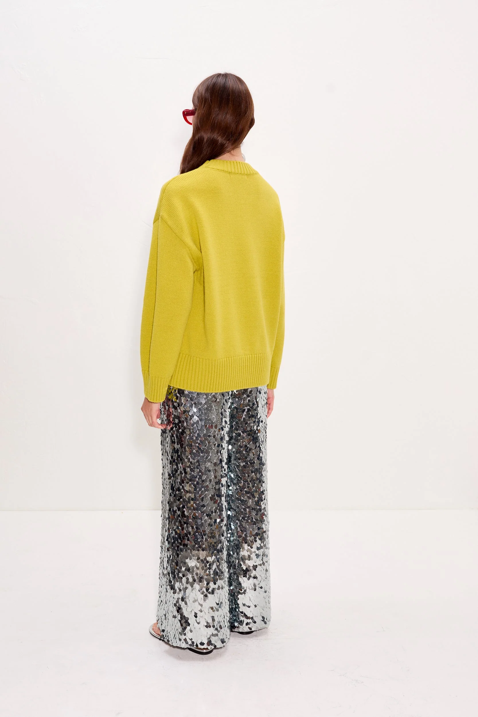Simon Miller Zira Novelty Sweater - Chartreuse - Image 4