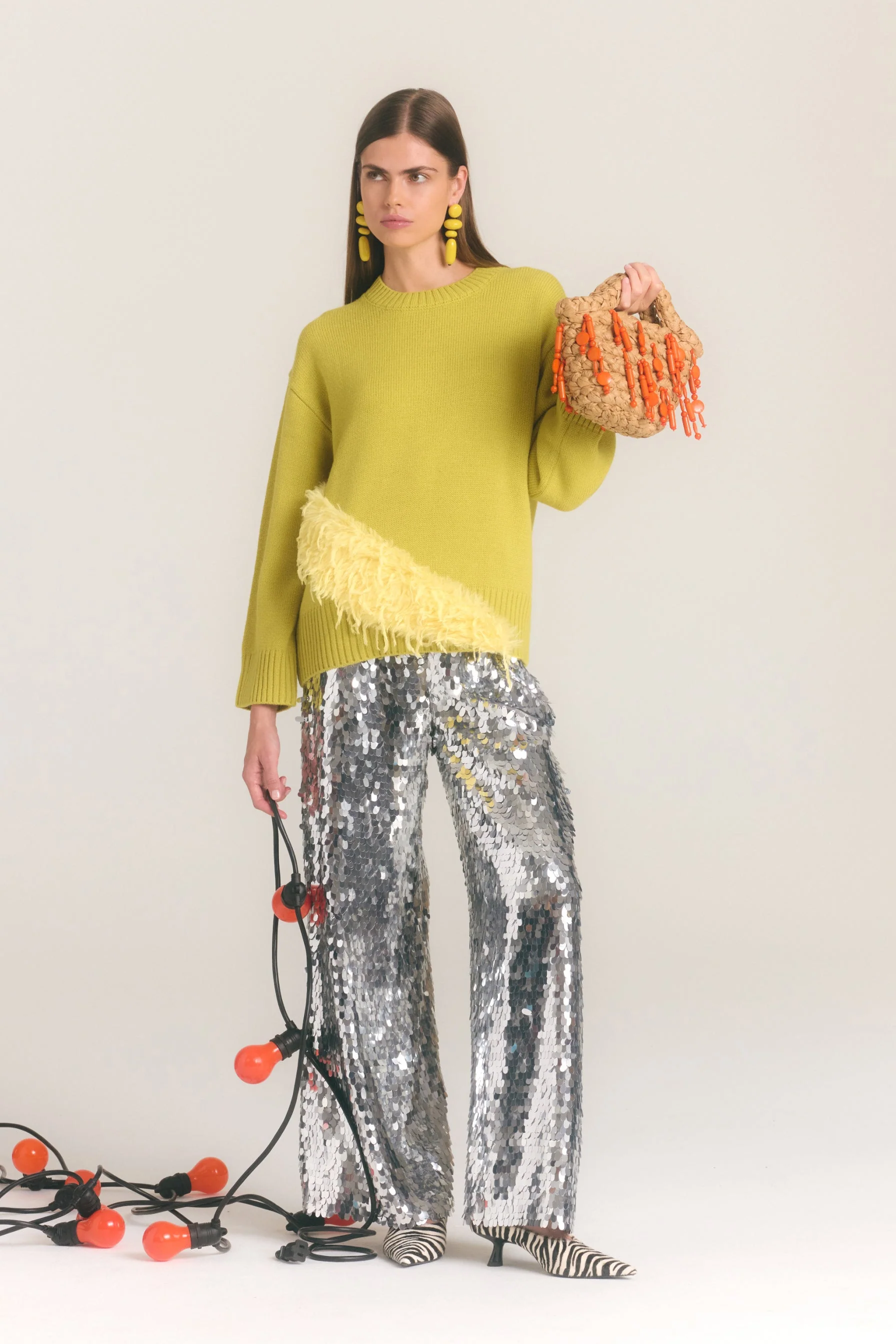 Simon Miller Zira Novelty Sweater - Chartreuse - Image 5