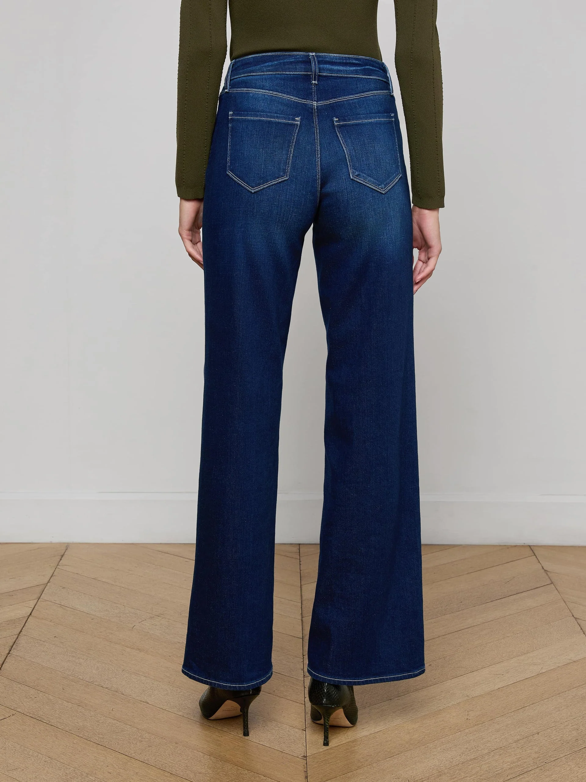 L'agence Alicent Wide Leg Jean Sterling - Image 4
