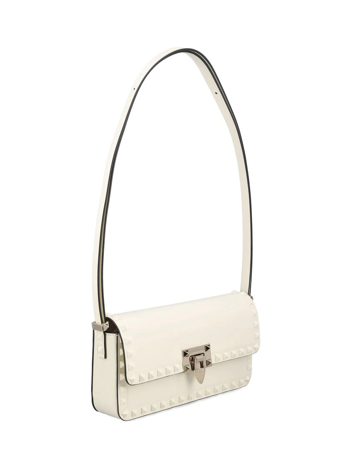 Valentino Garavani Rockstud23 E/W Foldover Top Shoulder Bag - Image 3