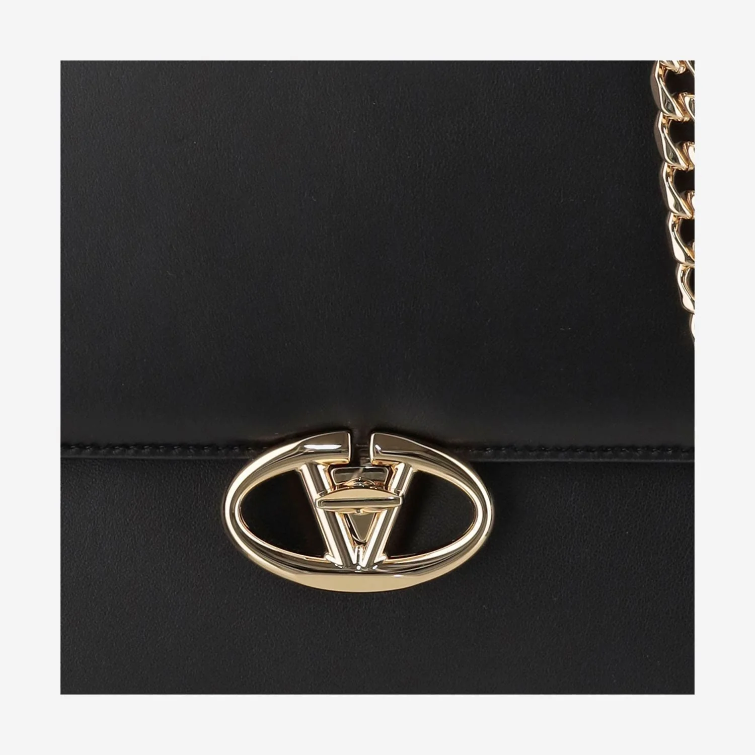Valentino Garavani Vlogo Locker Shoulder Bag - Black - Image 4