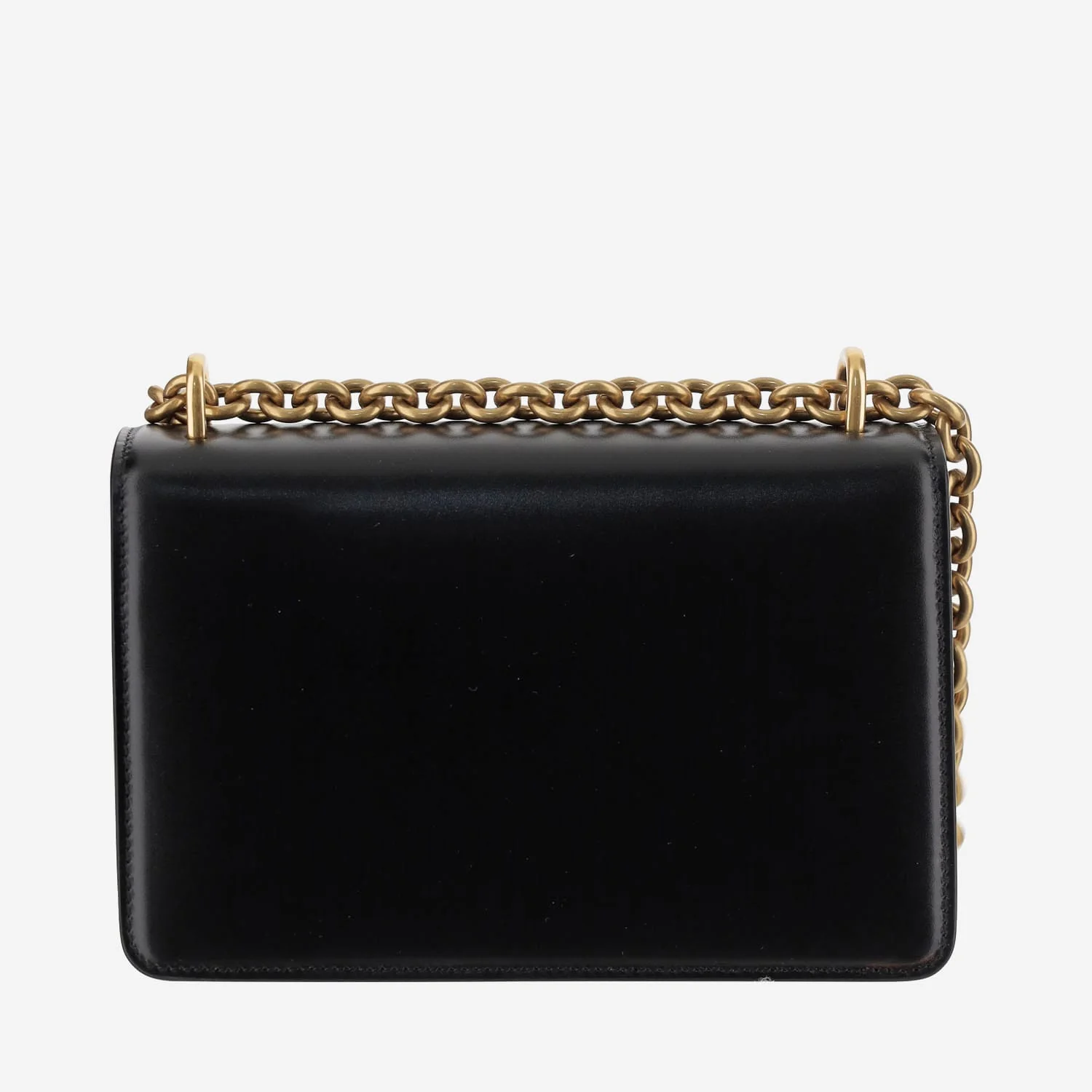 Valentino Garavani Vain Leather Small Shoulder Bag - Black - Image 3