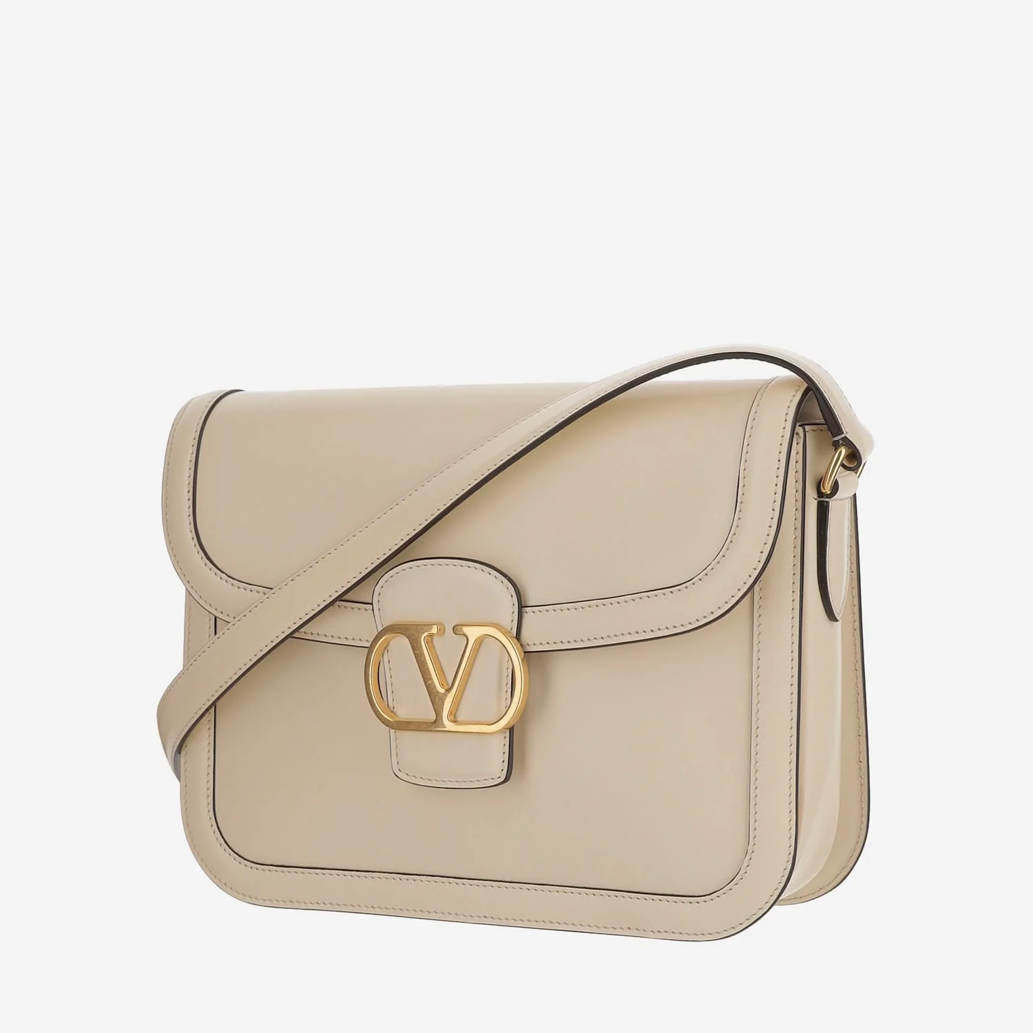Valentino Garavani 9to5 Calfskin Shoulder Bag - Ivory - Image 2