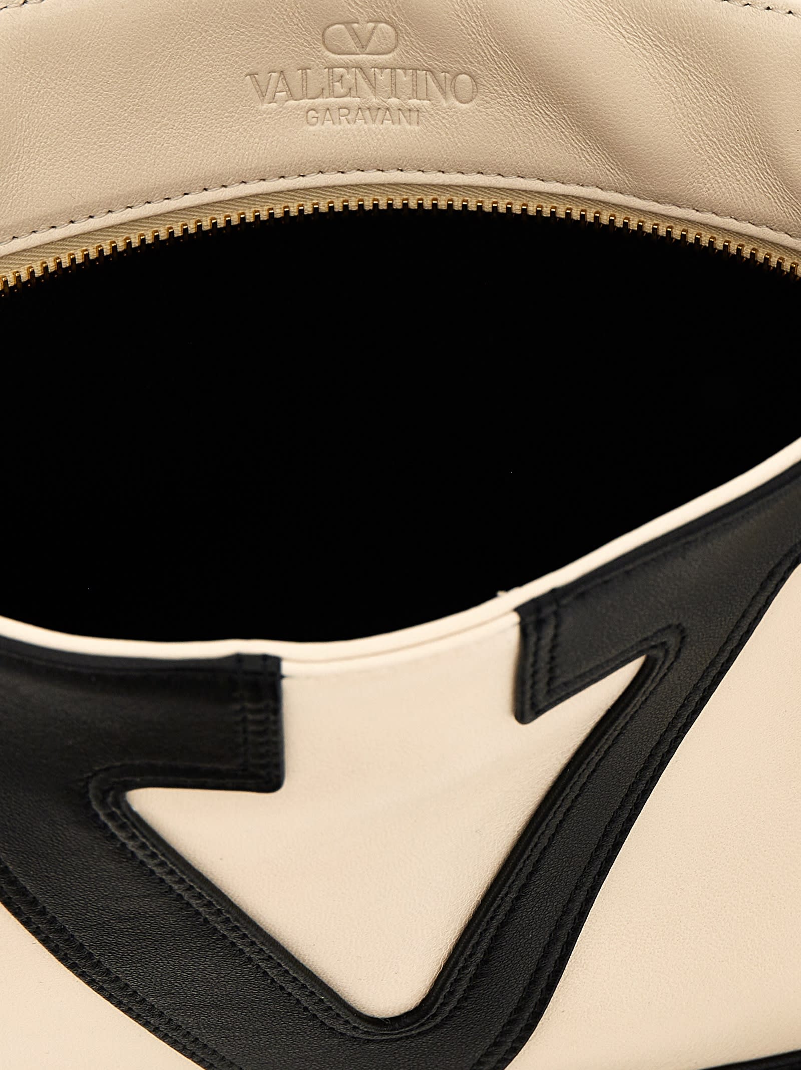 Valentino Garavani Viva Superstar Small Shopping Bag - White/Black - Image 4