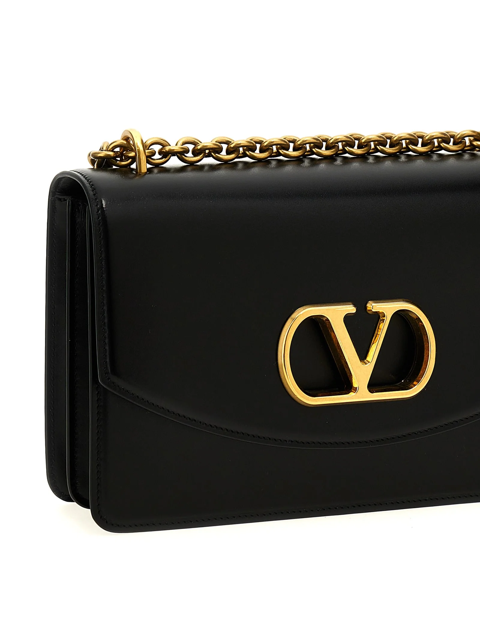 Valentino Garavani Vain Shoulder Bag - Black - Image 3