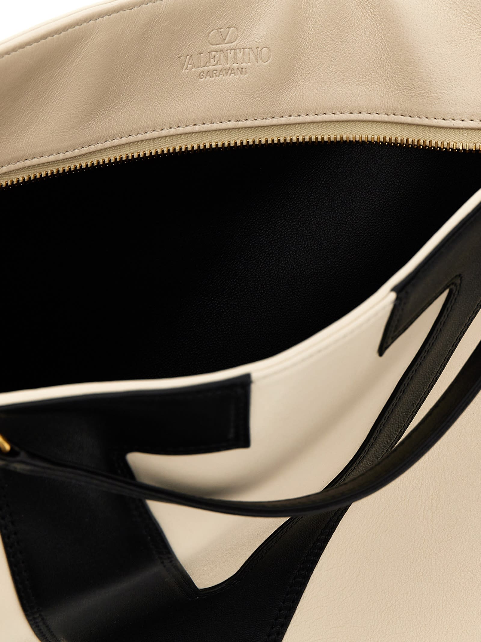 Valentino Garavani Viva Superstargrande Shopping Bag - White/Black - Image 4