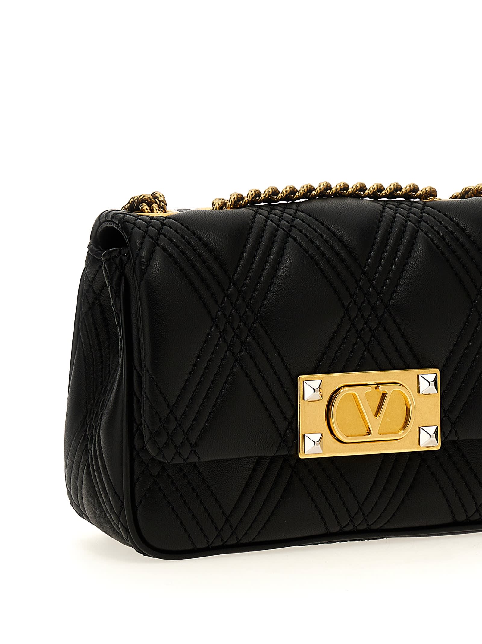 Valentino Garavani Quiltie 67 Shoulder Bag - Black - Image 3