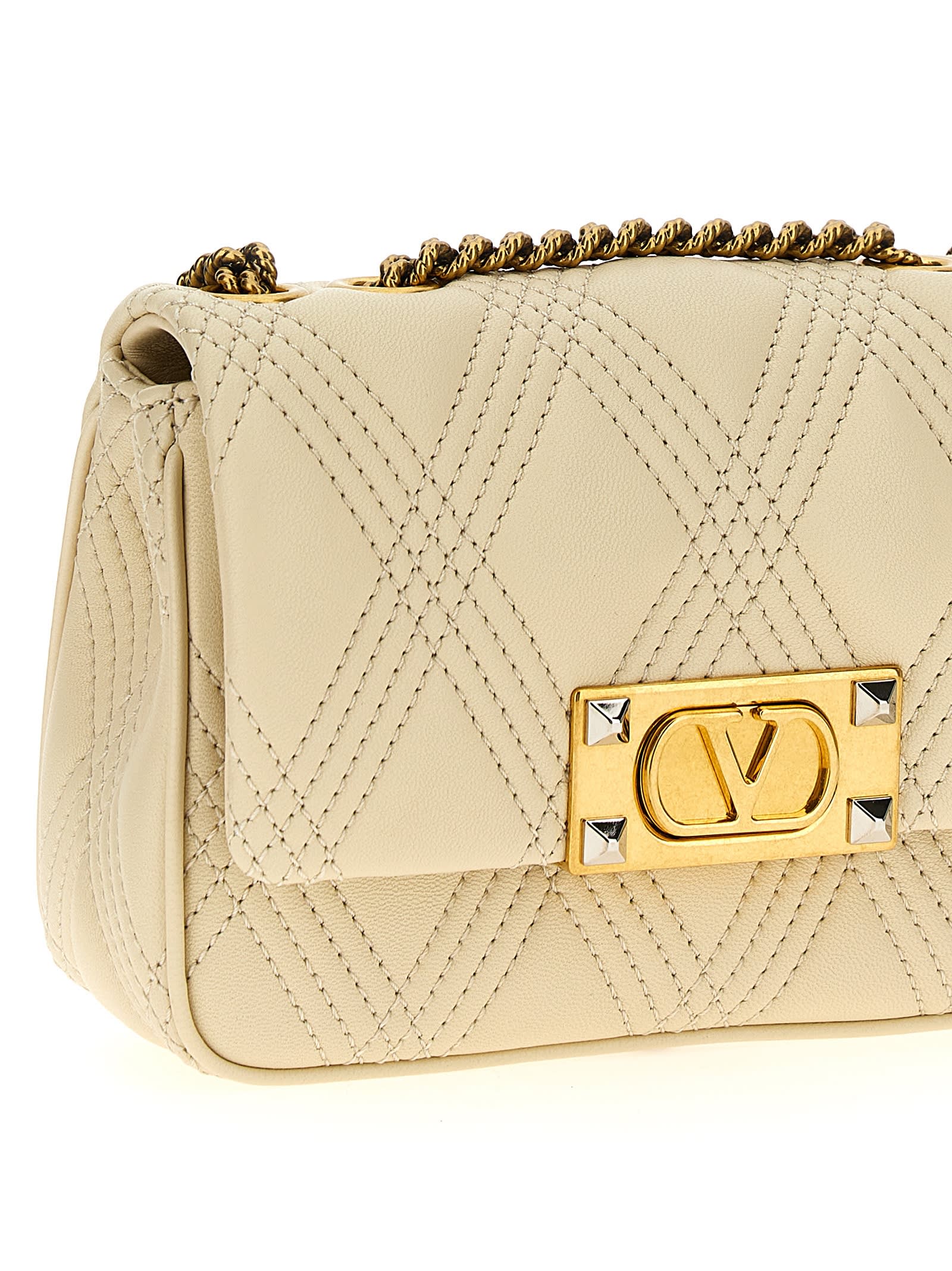 Valentino Garavani Quiltie 67 Shoulder Bag - White - Image 3