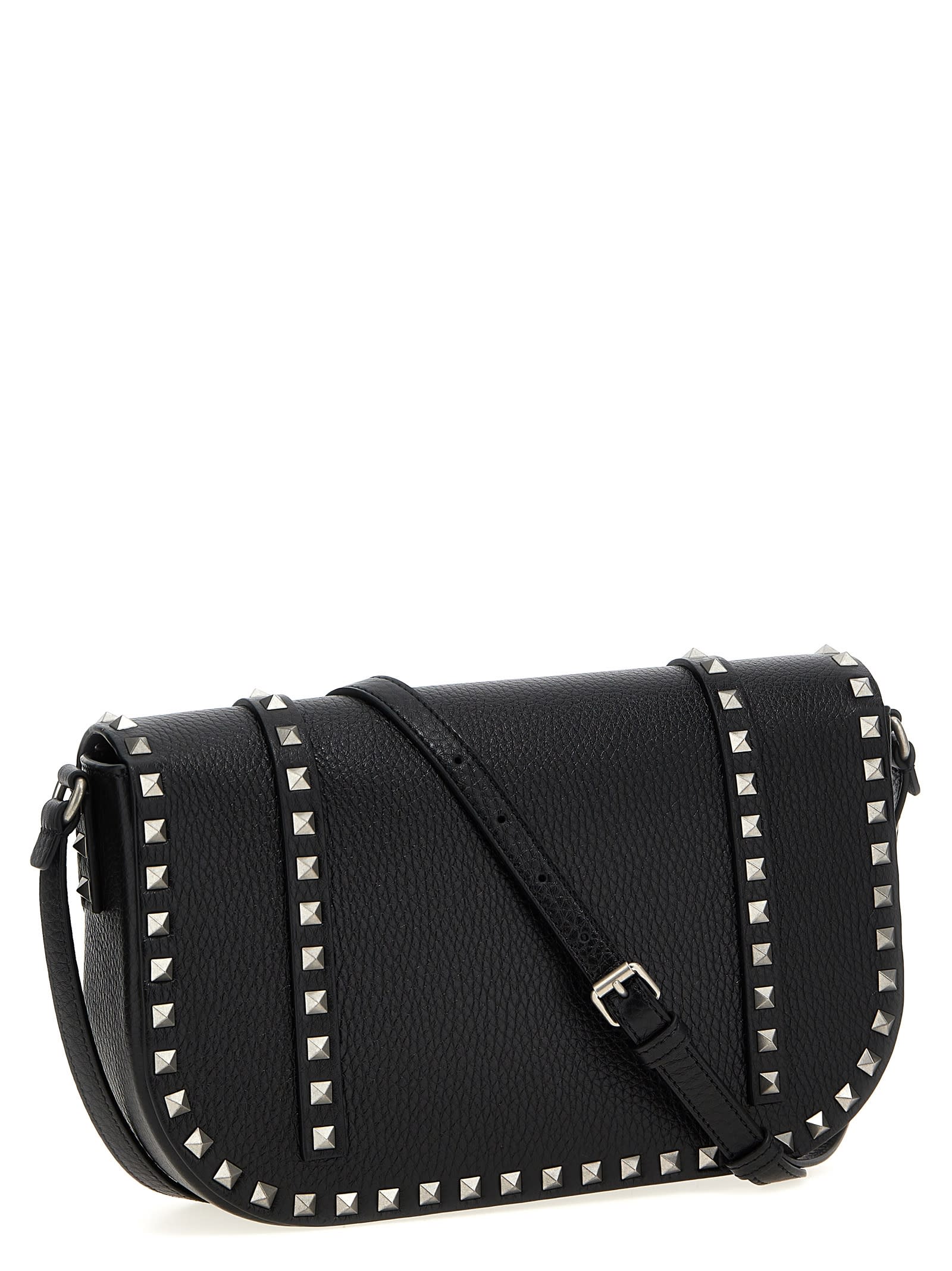 Valentino Garavani Rockstud Shoulder Bag - Black - Image 2