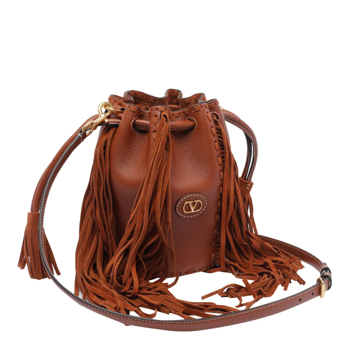 Valentino Garavani Small Bucket Bag - Brown - Image 2