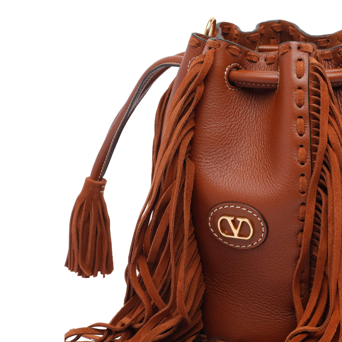 Valentino Garavani Small Bucket Bag - Brown - Image 4