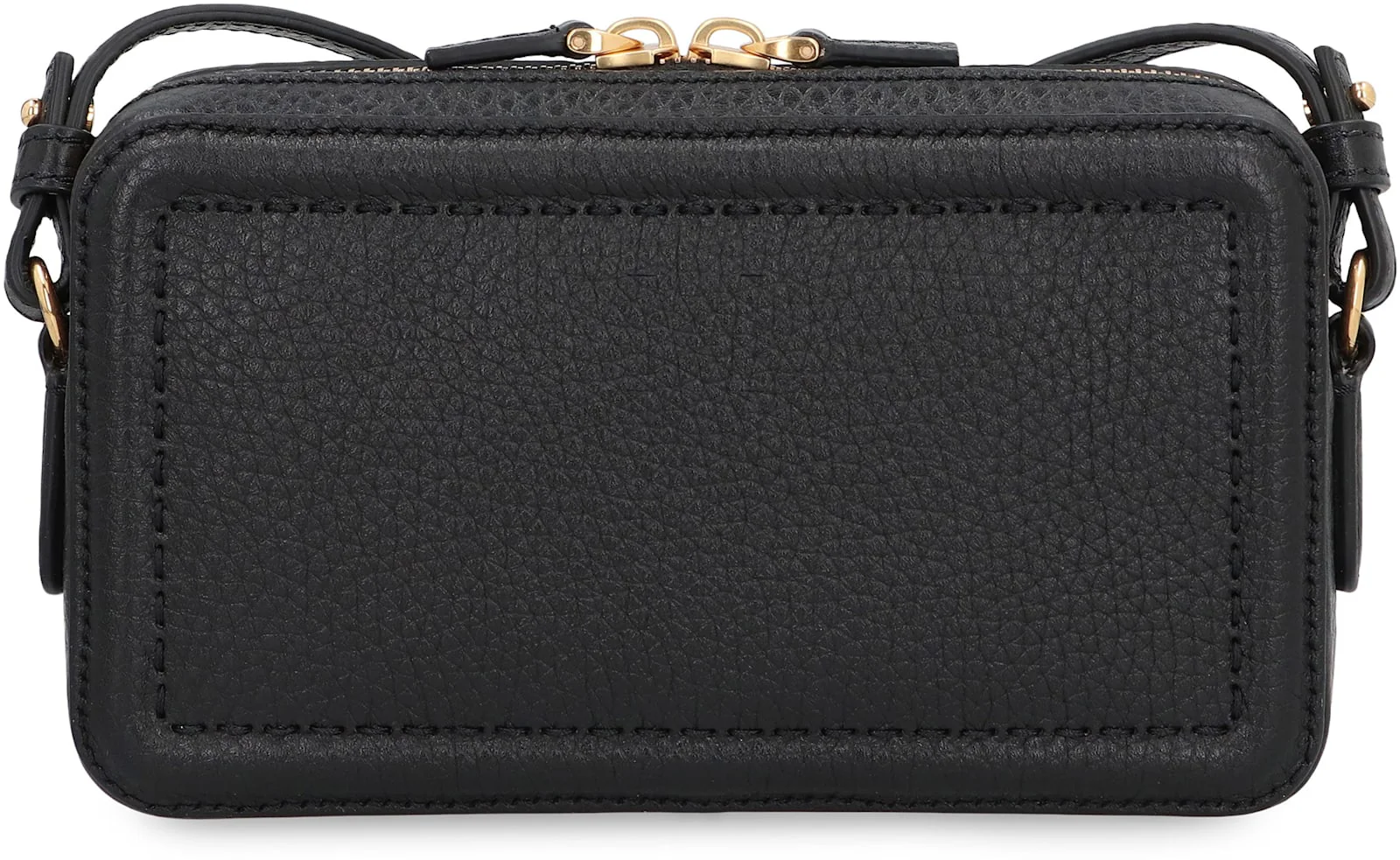 Valentino Garavani Alltime Leather Mini Crossbody Bag - Black - Image 4