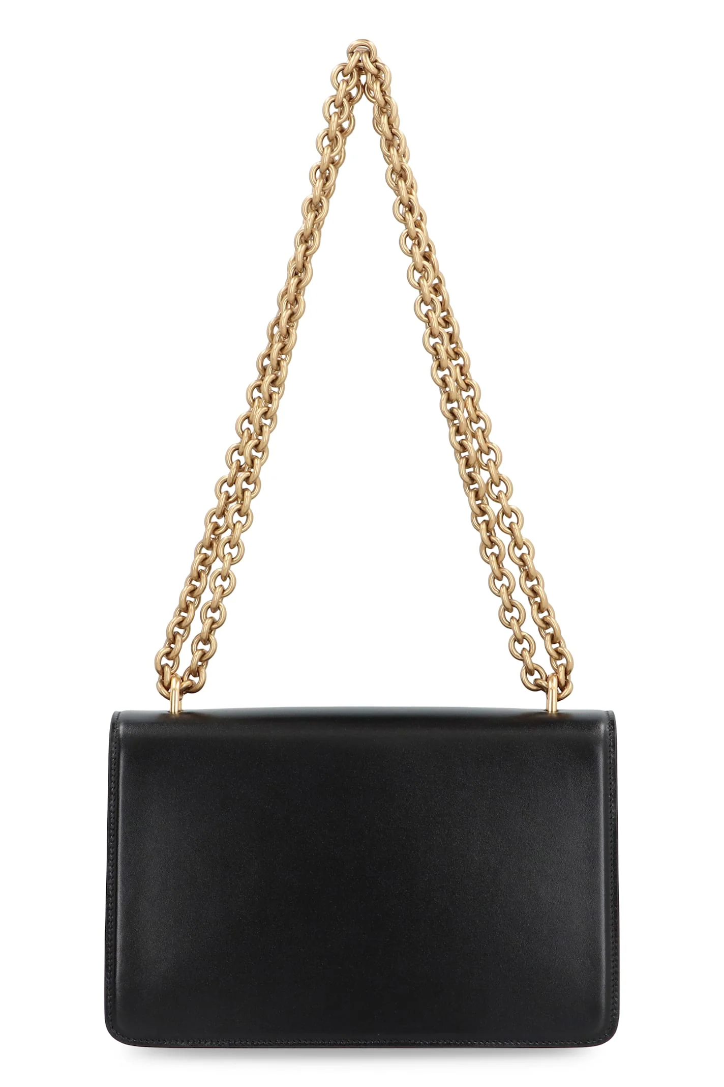 Valentino Garavani Vain Leather Shoulder Bag - Black - Image 3