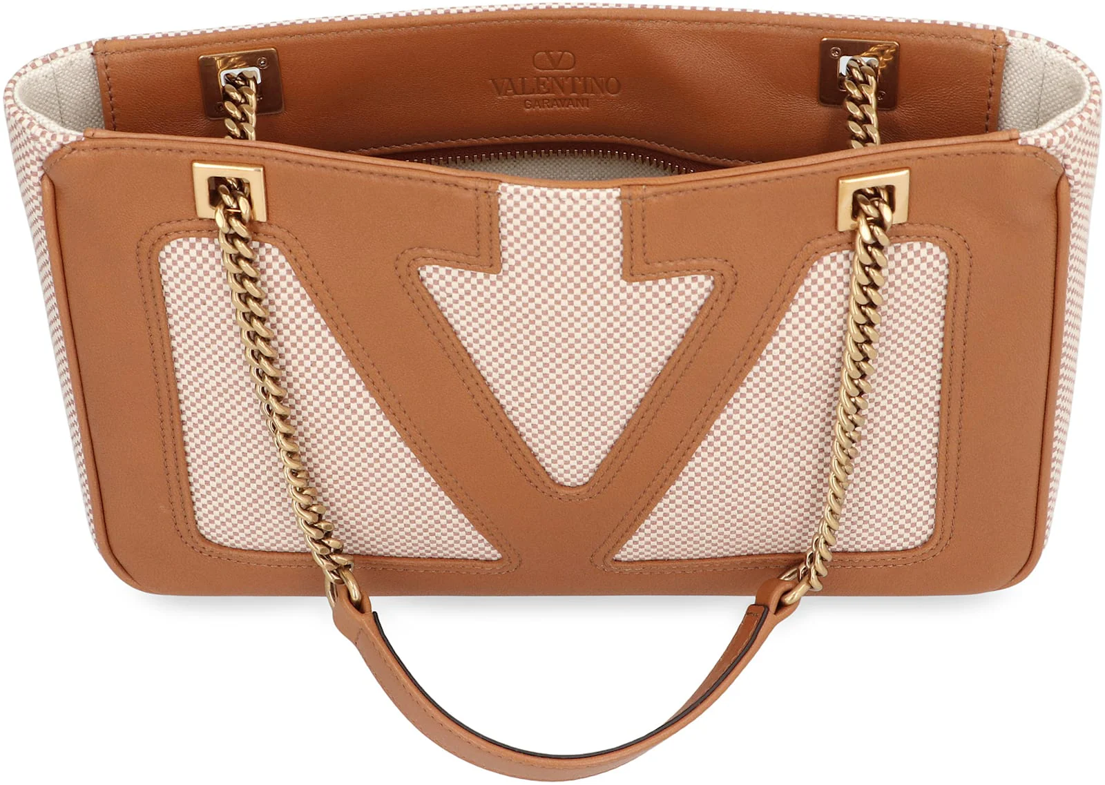 Valentino Garavani Viva Superstar Piccola Tote Bag - Saddle Brown - Image 4
