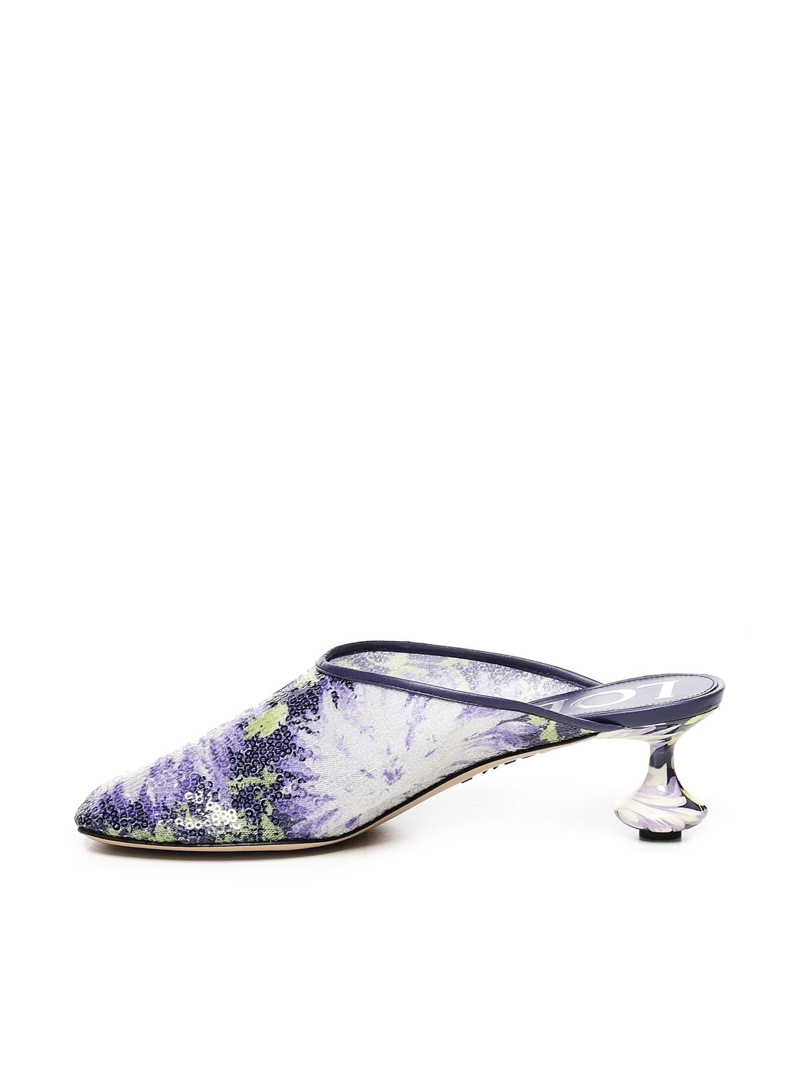 LOEWE Sequined Toy Sabot Sandal - Lilac - Image 4