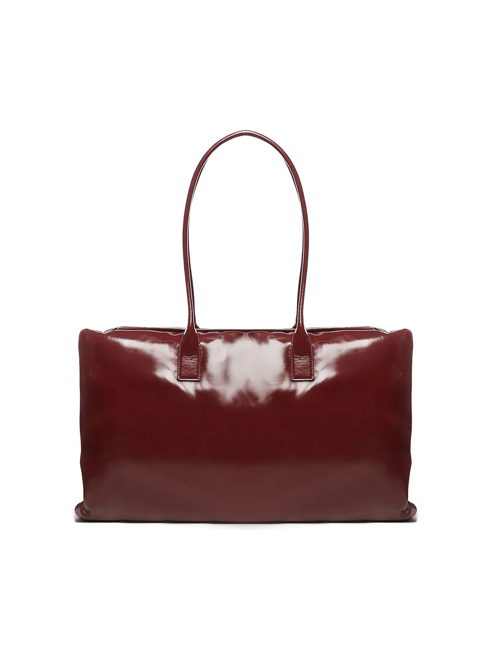 BOTTEGA VENETA Large Pillowy Shoulder Bag - Bordeaux
