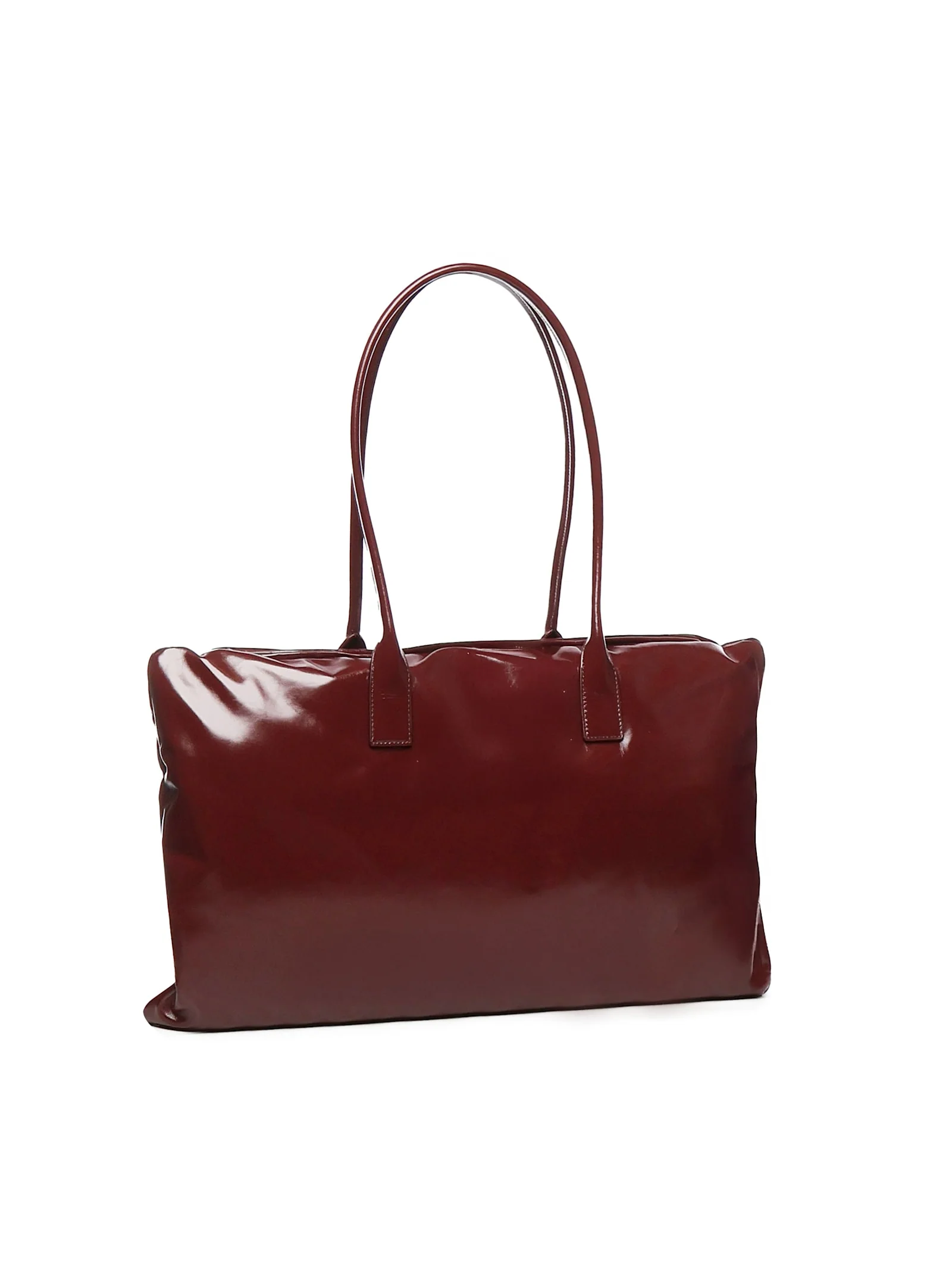 BOTTEGA VENETA Large Pillowy Shoulder Bag - Bordeaux - Image 2