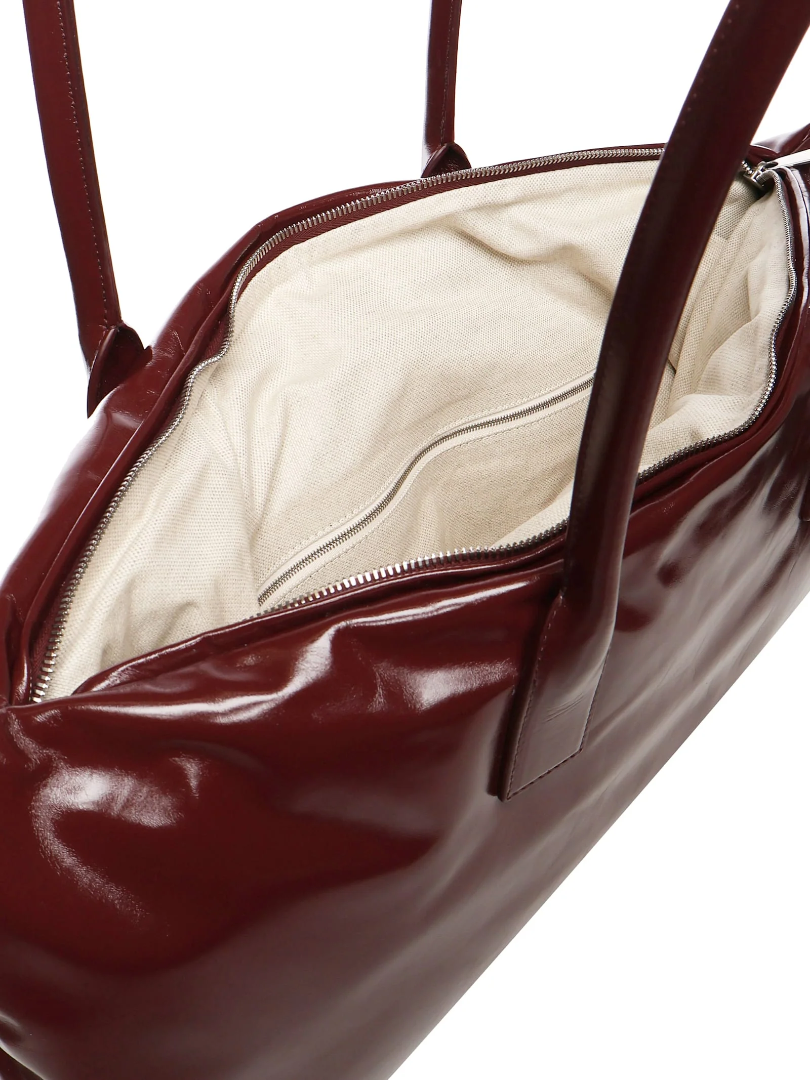 BOTTEGA VENETA Large Pillowy Shoulder Bag - Bordeaux - Image 4