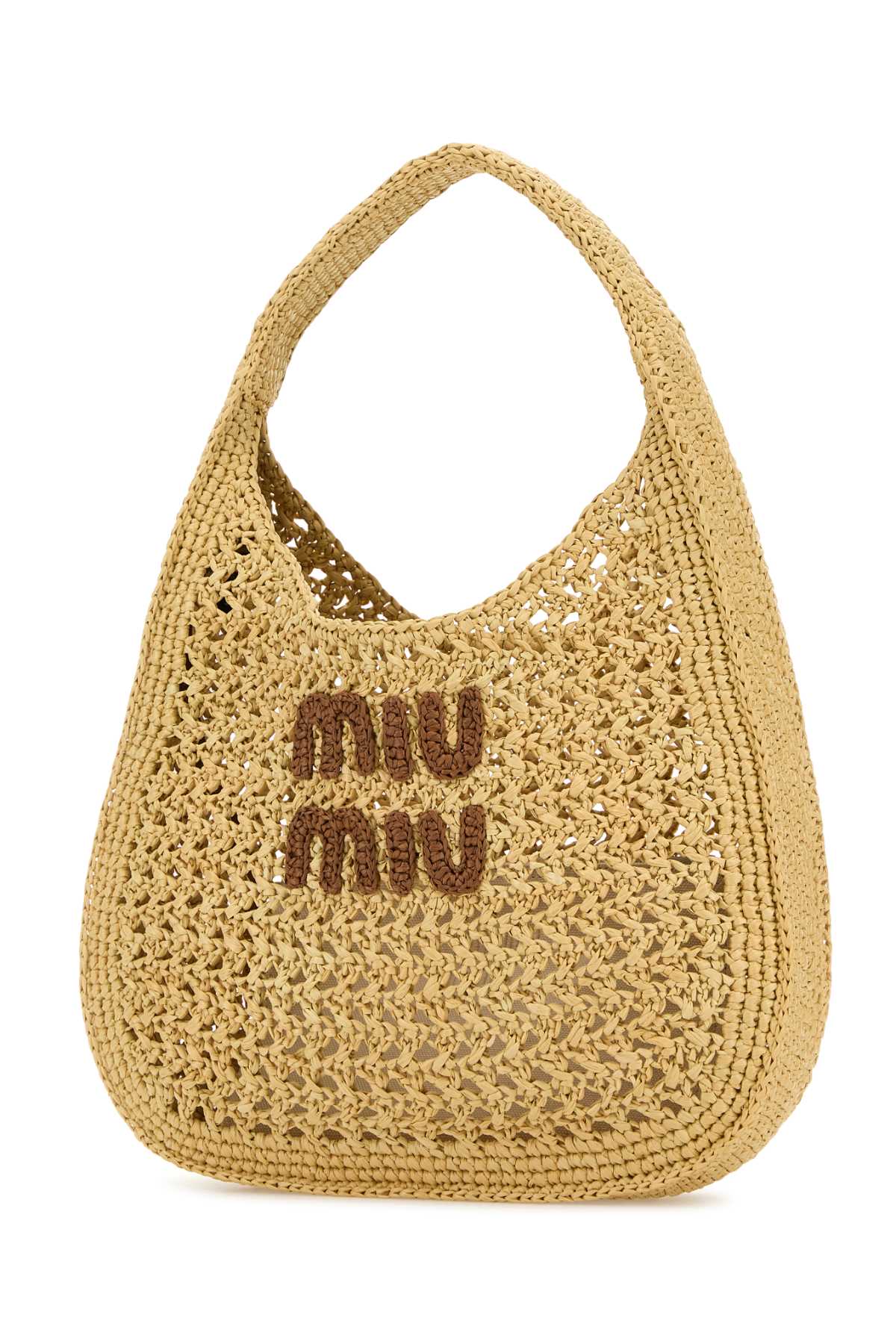 MIU MIU Raffia Shopping Bag - NaturaleCognac - Image 2