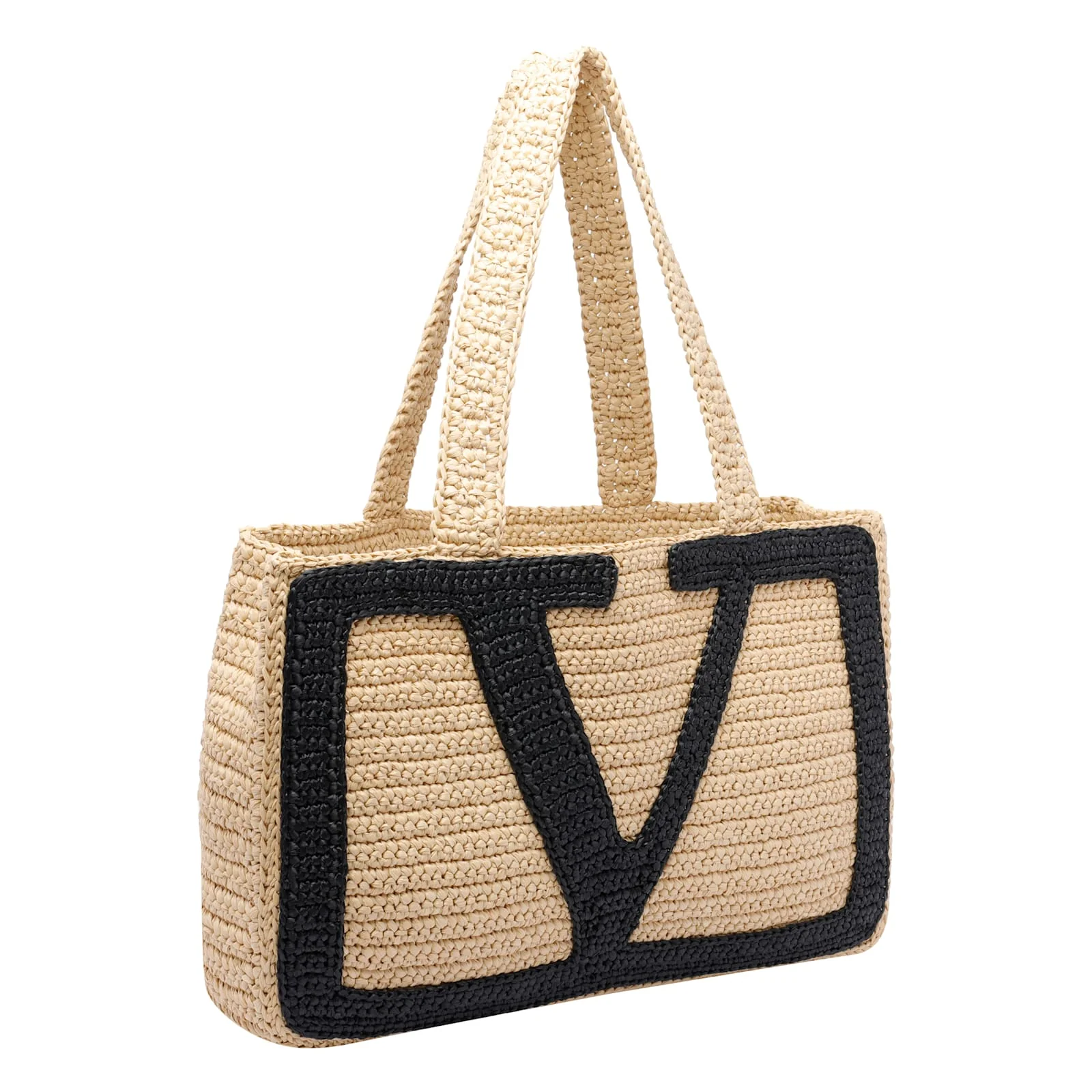 Valentino Garavani Viva Superstar Crochet Tote Bag - Beige - Image 2