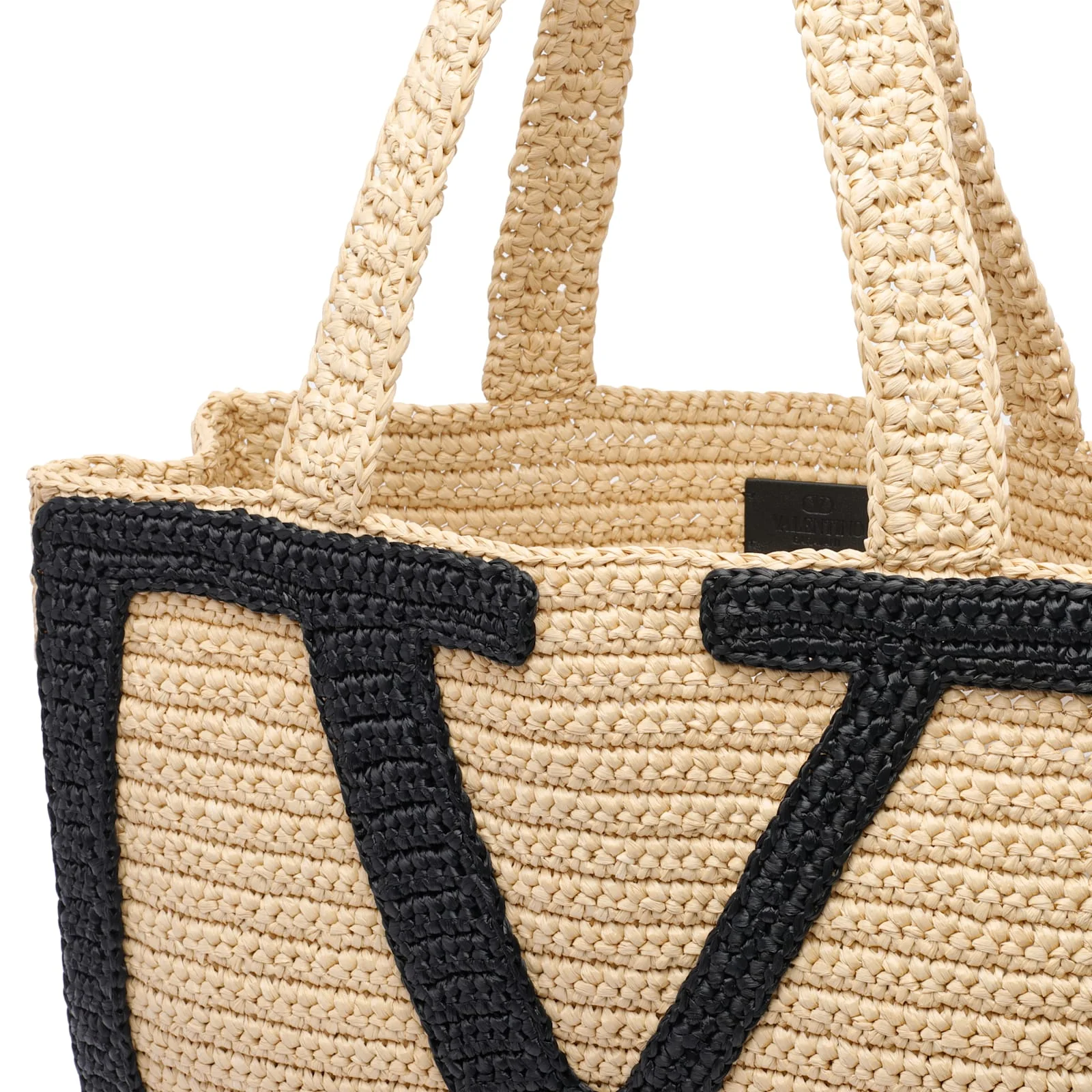 Valentino Garavani Viva Superstar Crochet Tote Bag - Beige - Image 4