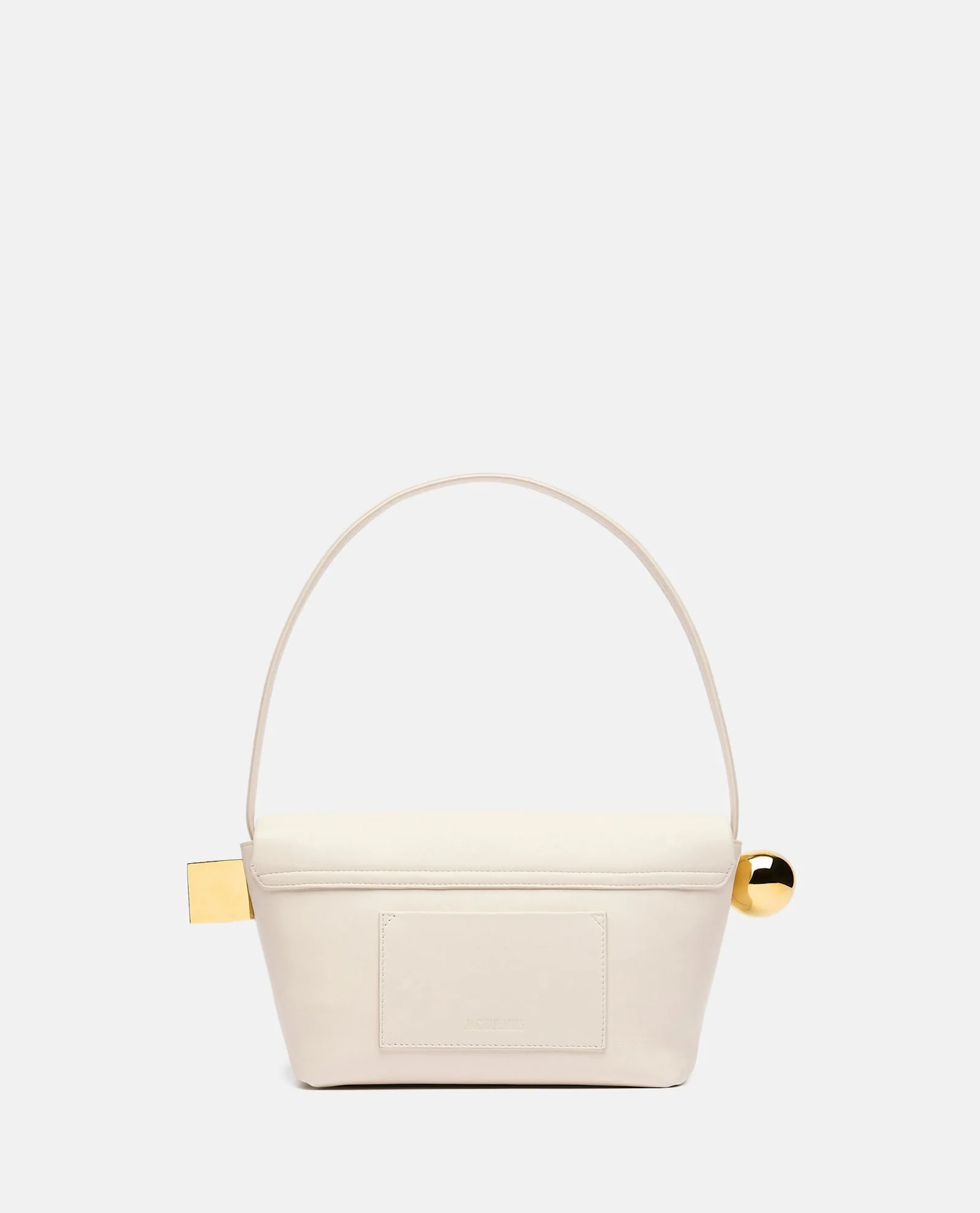 Jacquemus Le Rond Carre Leather Shoulder Bag - White - Image 4