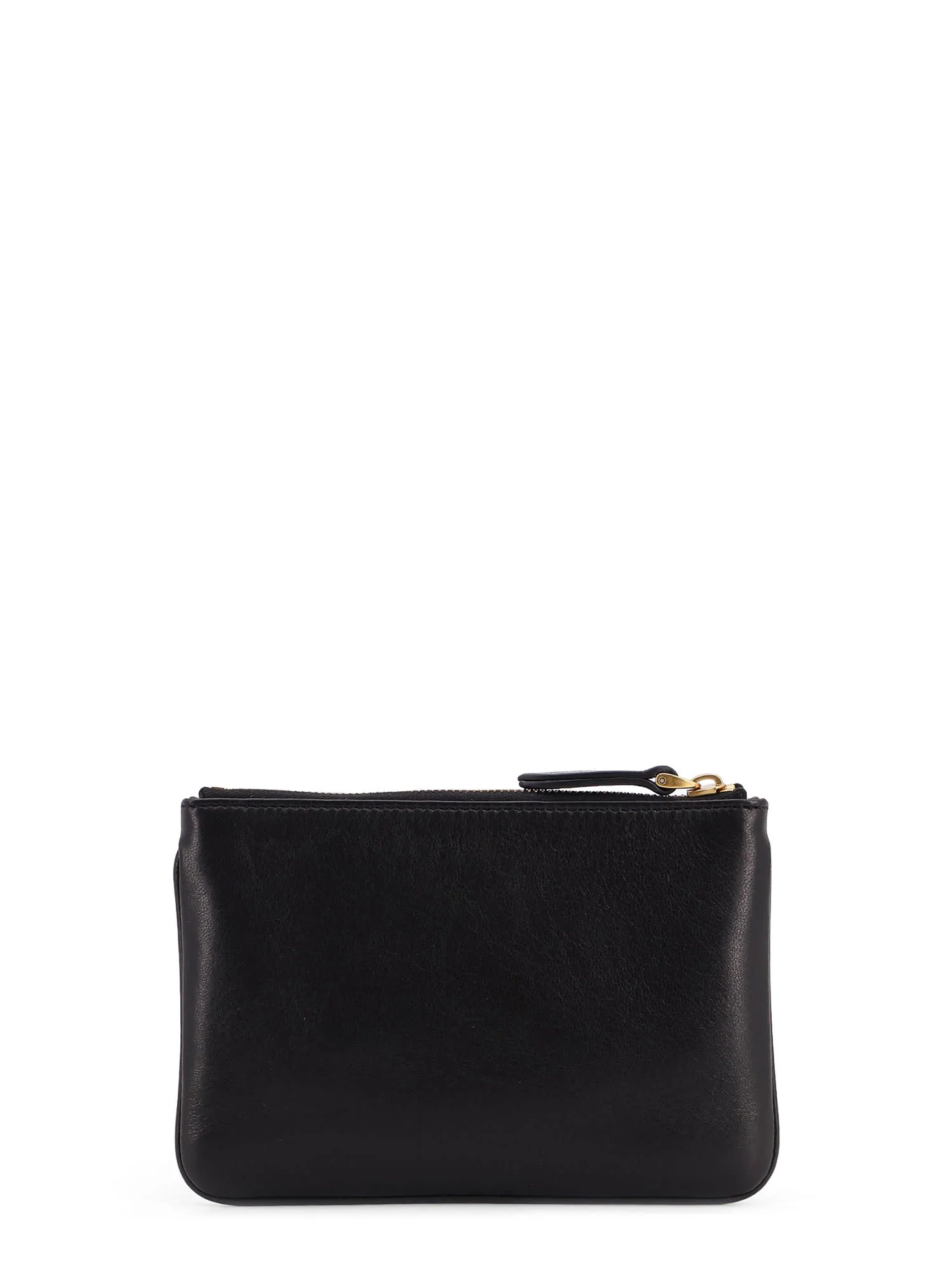 Valentino Garavani Viva Superstar Leather Clutch - Nero/Spice - Image 2