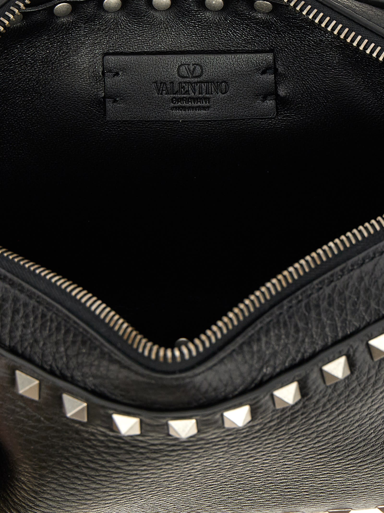 Valentino Garavani Rockstud Shoulder Bag - Black - Image 4