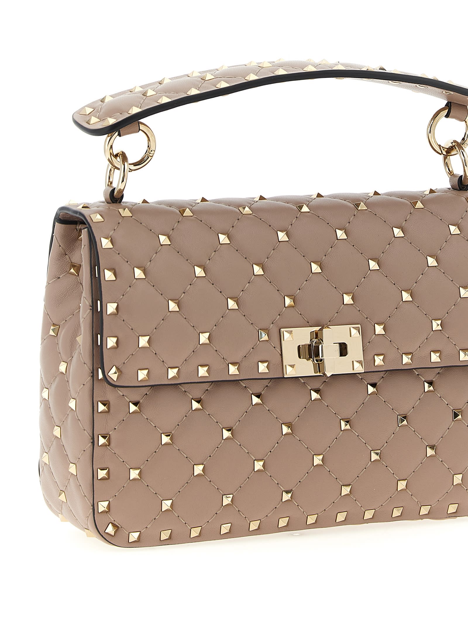Valentino Garavani Rockstud Spike Shoulder Bag - Pink - Image 3