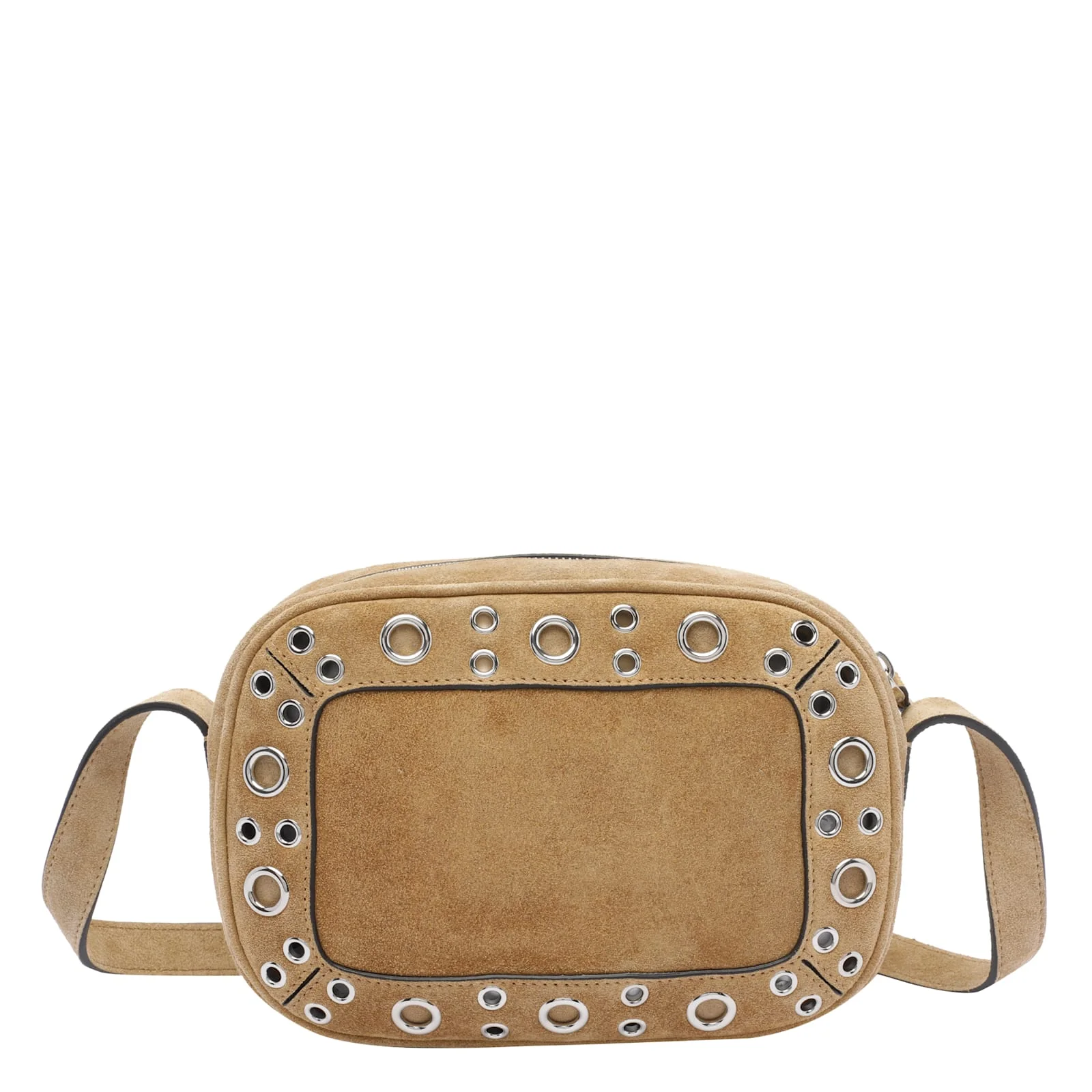 Valentino Garavani Suede Nellcote Crossbody Bag - Beige - Image 3