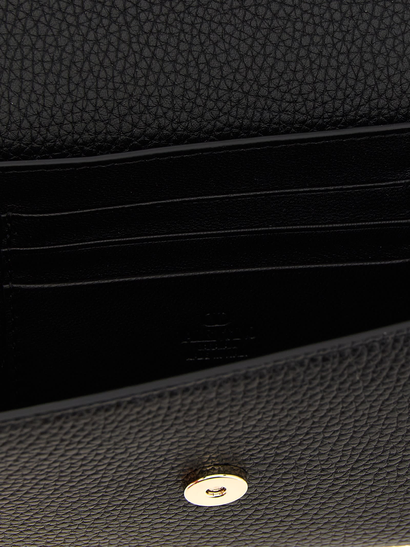 Valentino Garavani Rockstud Wallet On Chain - Black - Image 4