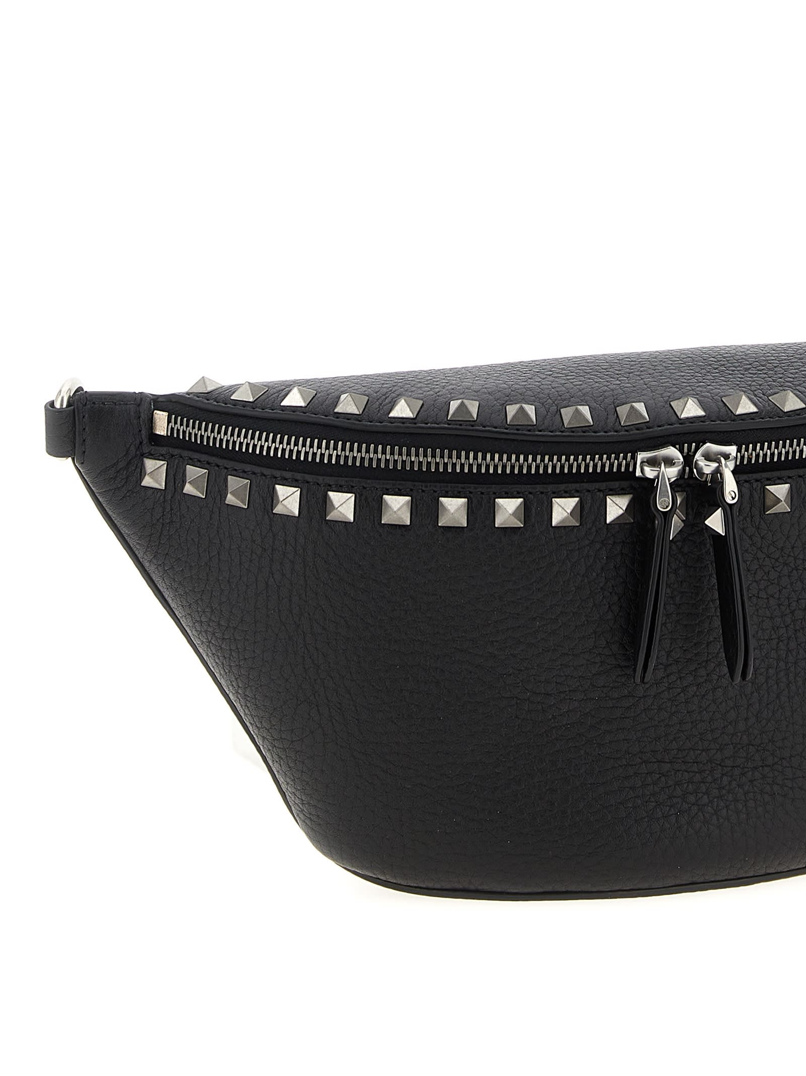 Valentino Garavani Rockstud Belt Bag - Black - Image 3