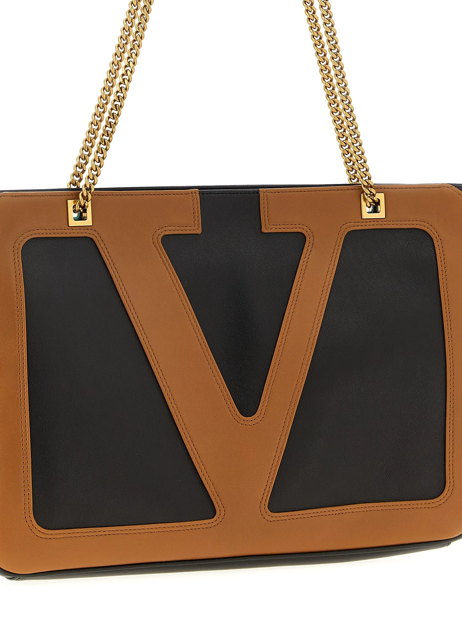 Valentino Garavani Viva Superstar Midi Shopping Bag - Brown - Image 3