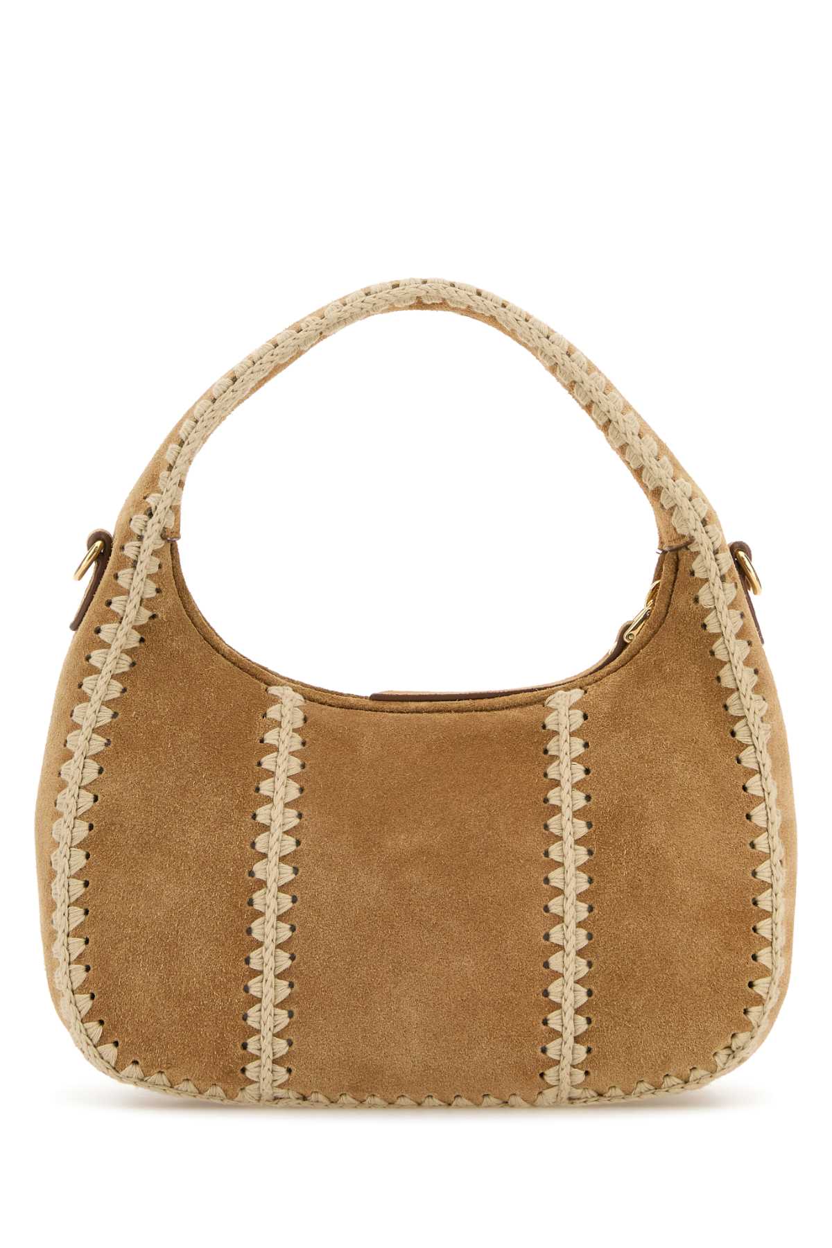 MIU MIU Suede Handbag - Cannella - Image 3