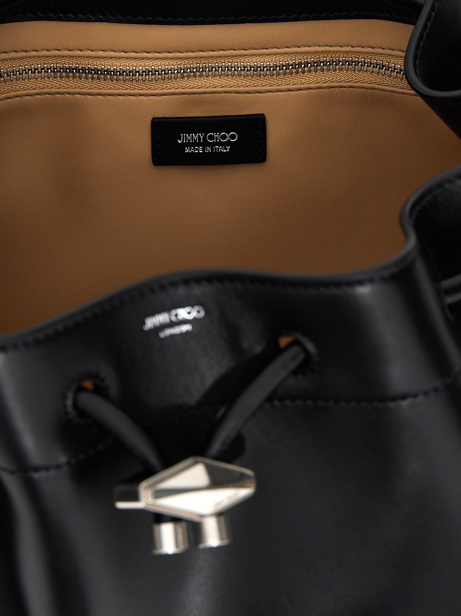 JIMMY CHOO Cinch M Shoulder Bag - Black - Image 5