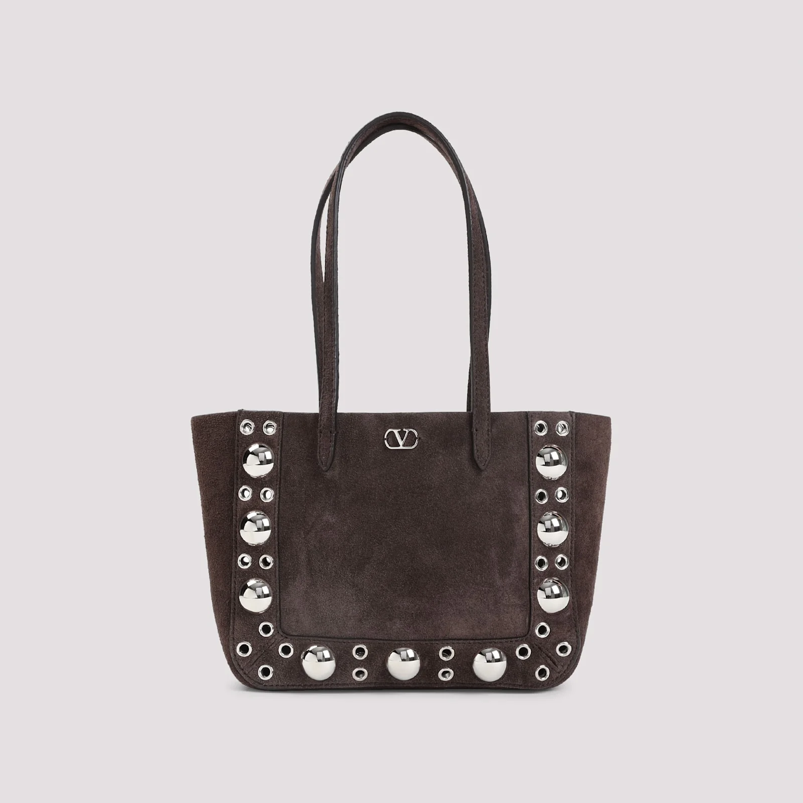 Valentino Garavani Nellcote Mini Tote Bag - Testa di Moro - Image 3