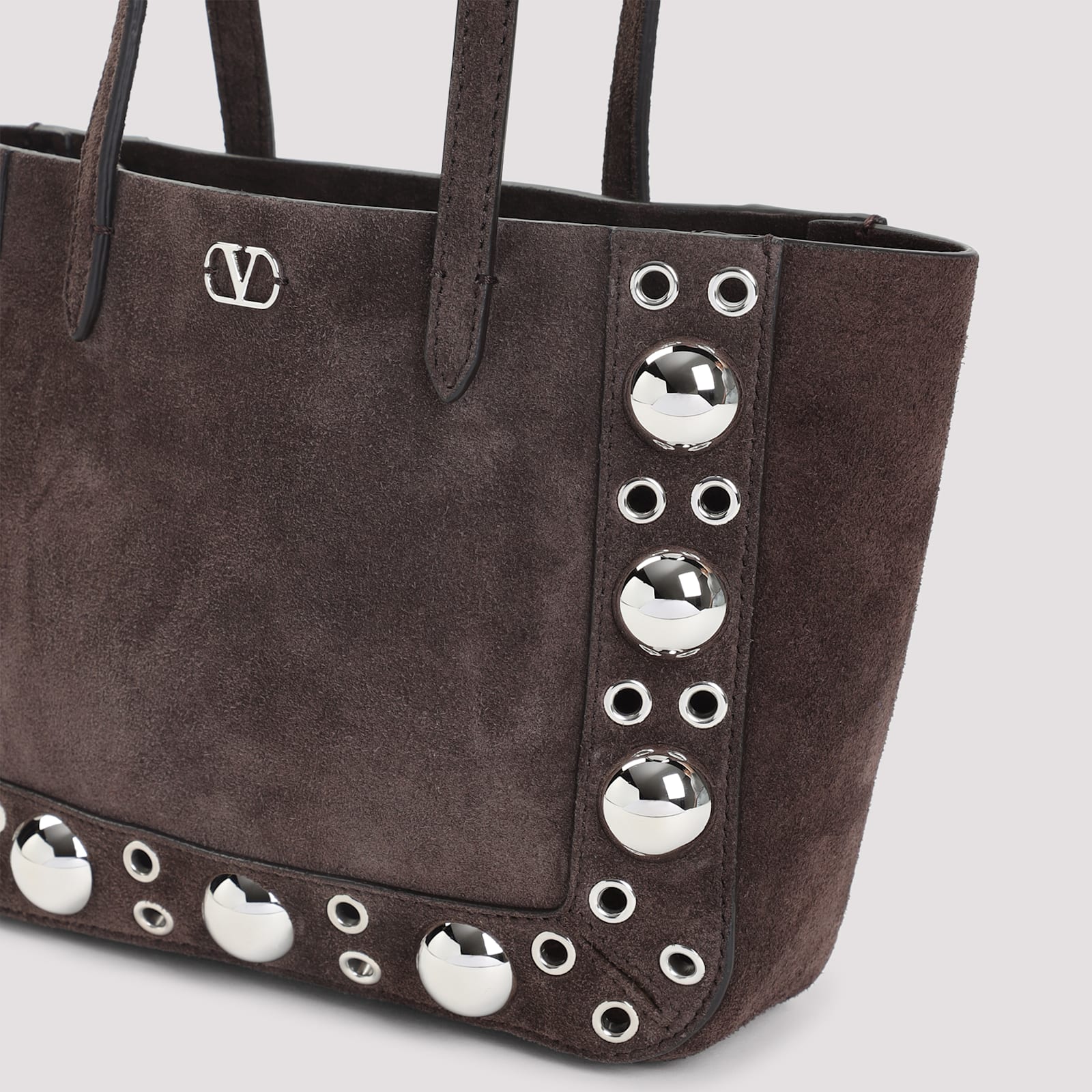 Valentino Garavani Nellcote Mini Tote Bag - Testa di Moro - Image 5
