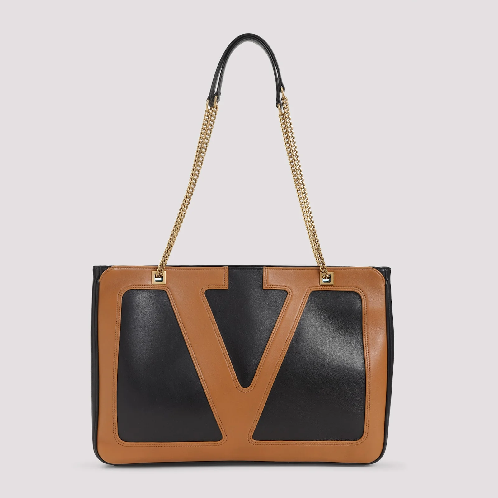 Valentino Garavani Viva Superstar Medium Tote Bag - Rfa Nero Spice - Image 3