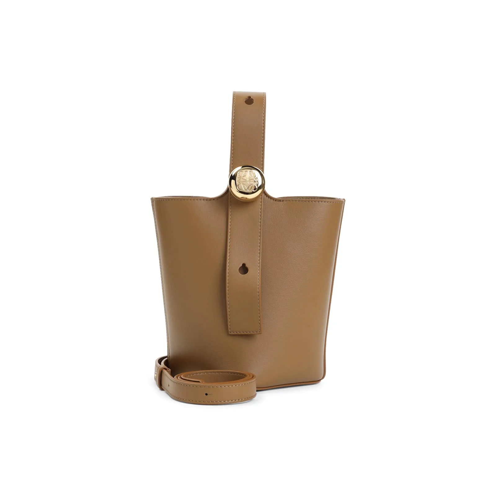 LOEWE Pebble Mini Bucket Bag - Oak - Image 2