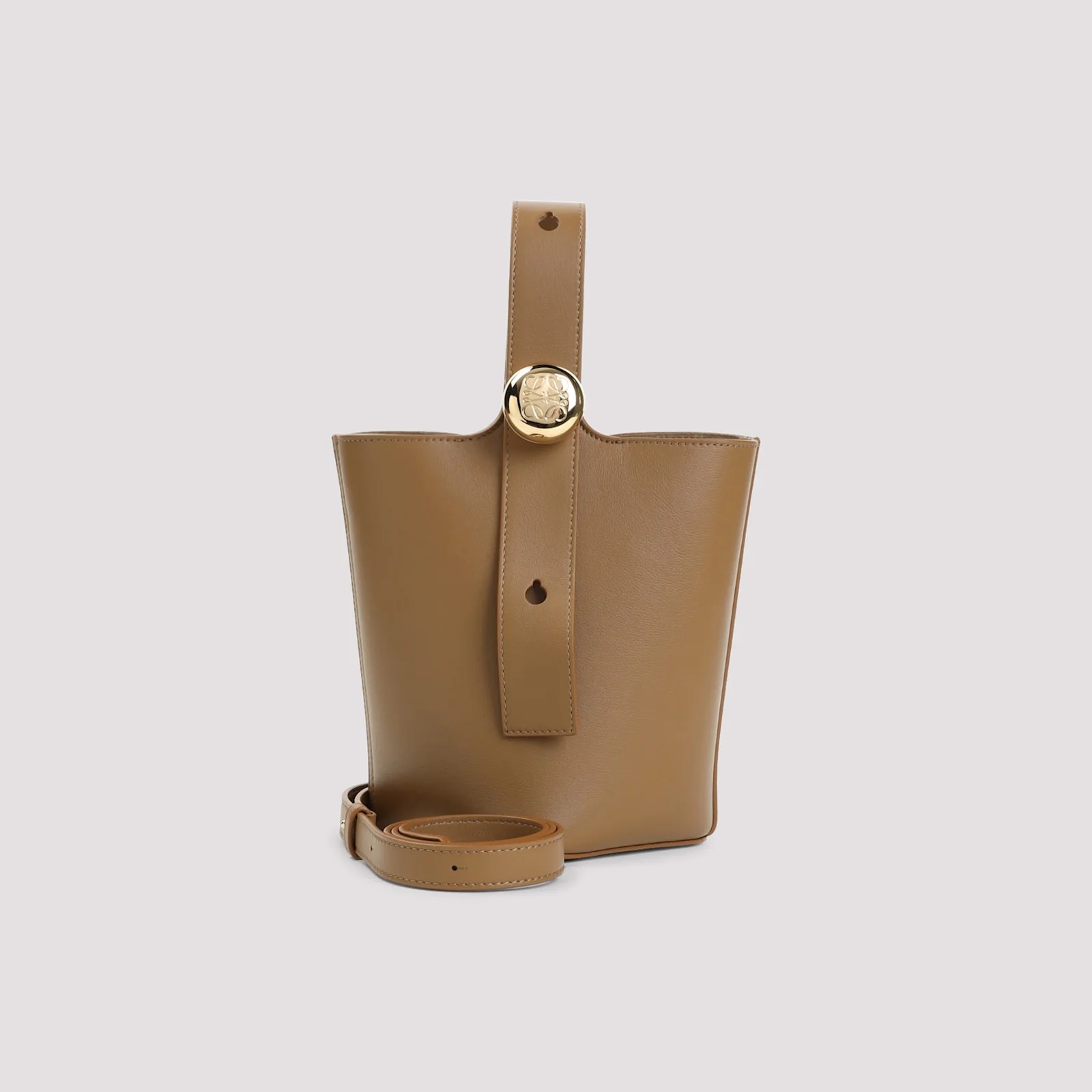 LOEWE Pebble Mini Bucket Bag - Oak - Image 3
