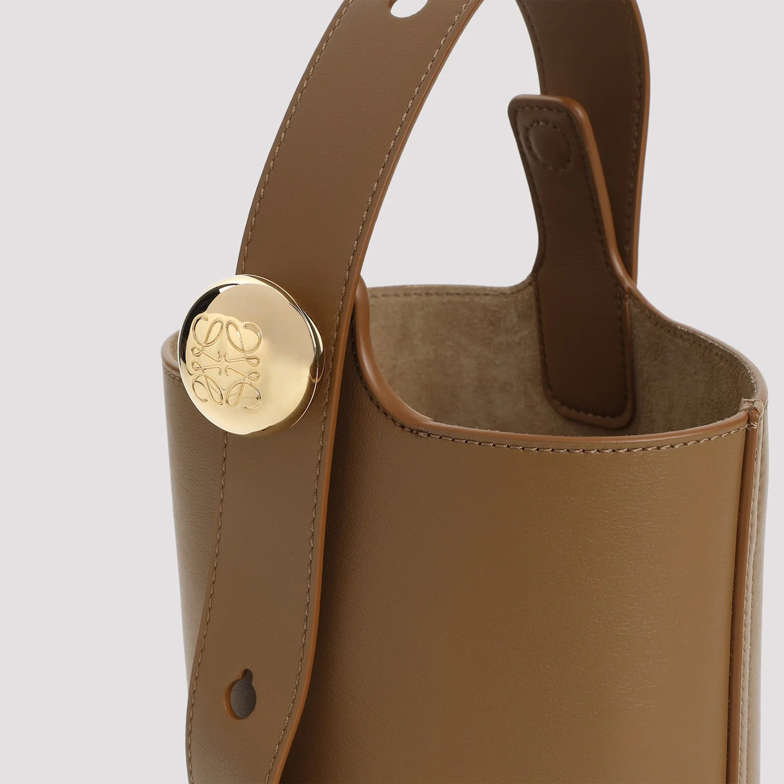 LOEWE Pebble Mini Bucket Bag - Oak - Image 5