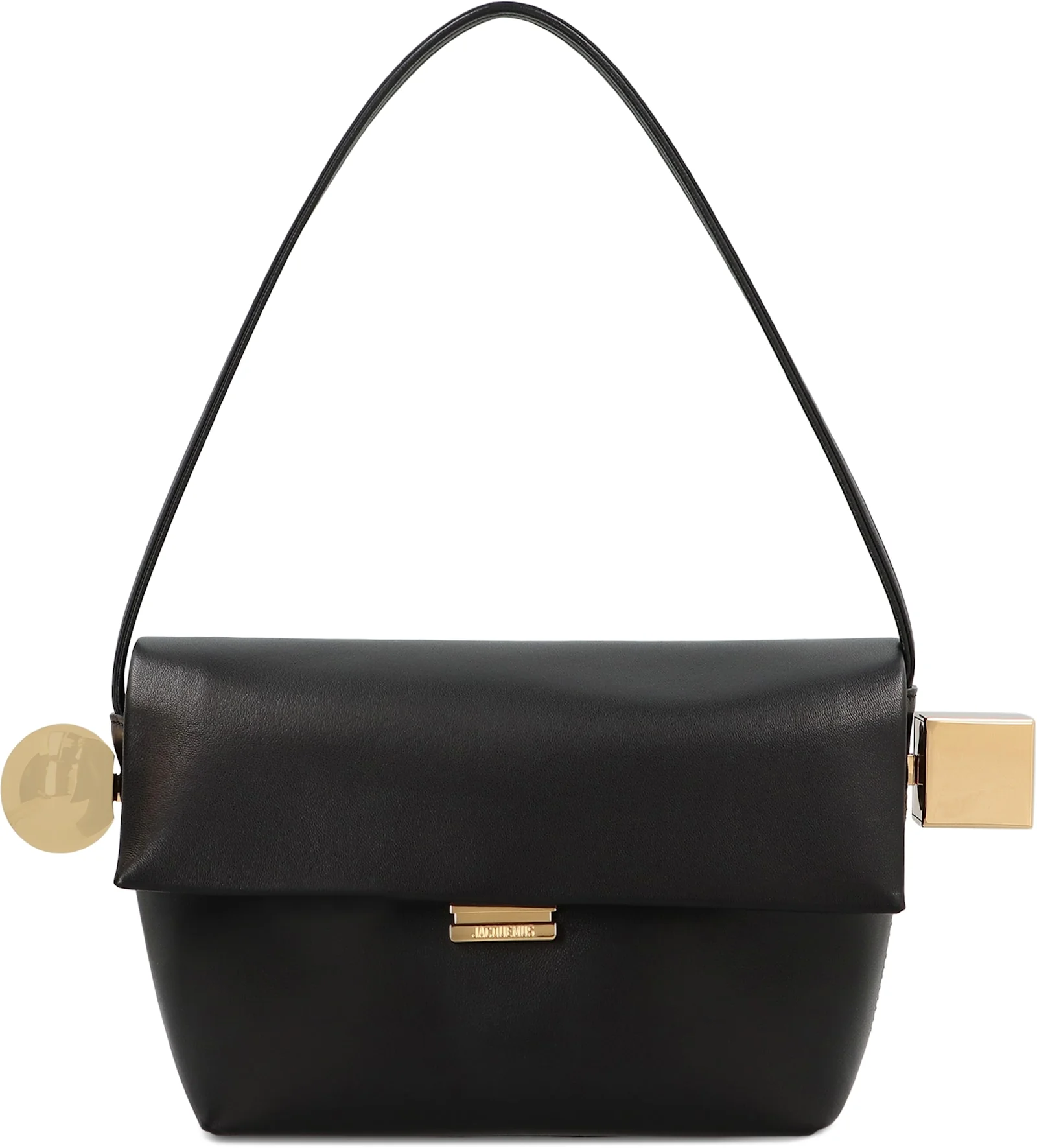 Jacquemus Rond Carr Leather Crossbody Bag - Black - Image 2