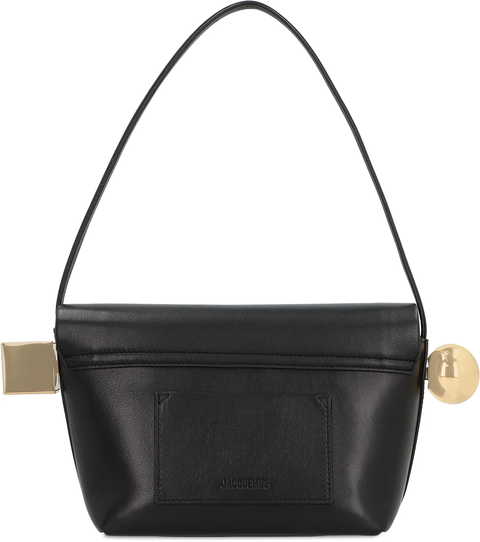 Jacquemus Rond Carr Leather Crossbody Bag - Black - Image 4