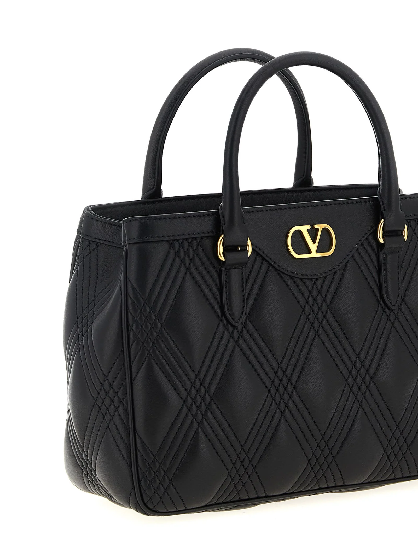 Valentino Garavani Quiltie 67 Handbag - Black - Image 3