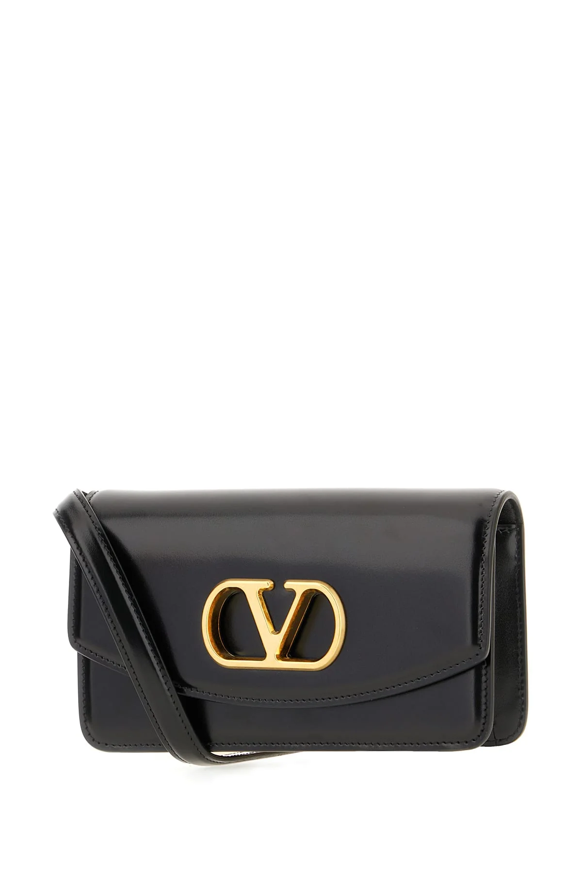 Valentino Garavani Leather Clutch - Black - Image 2