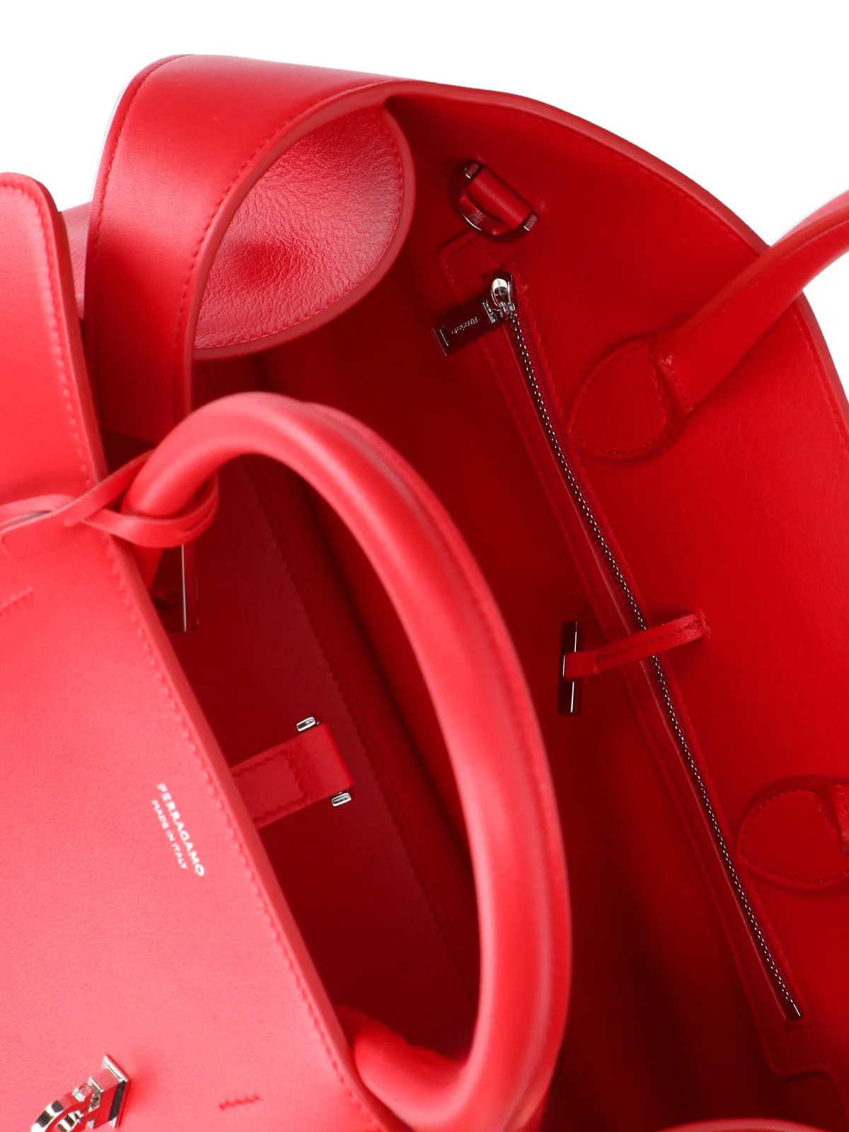 Ferragamo Hug M Handbag - Red - Image 4