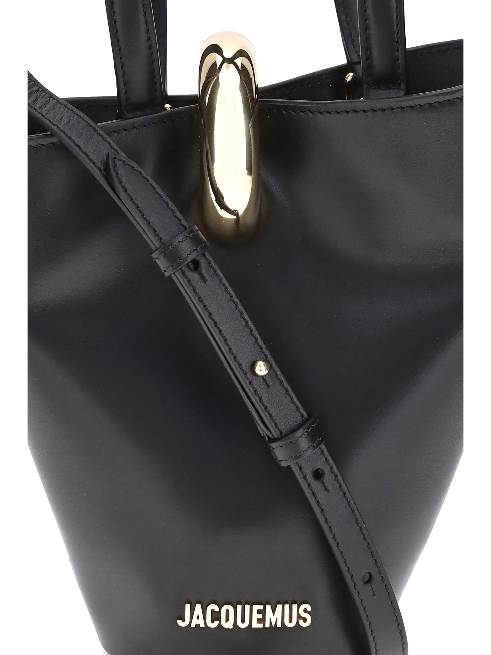 Jacquemus La Bambola Small Bucket Bag - Black - Image 4