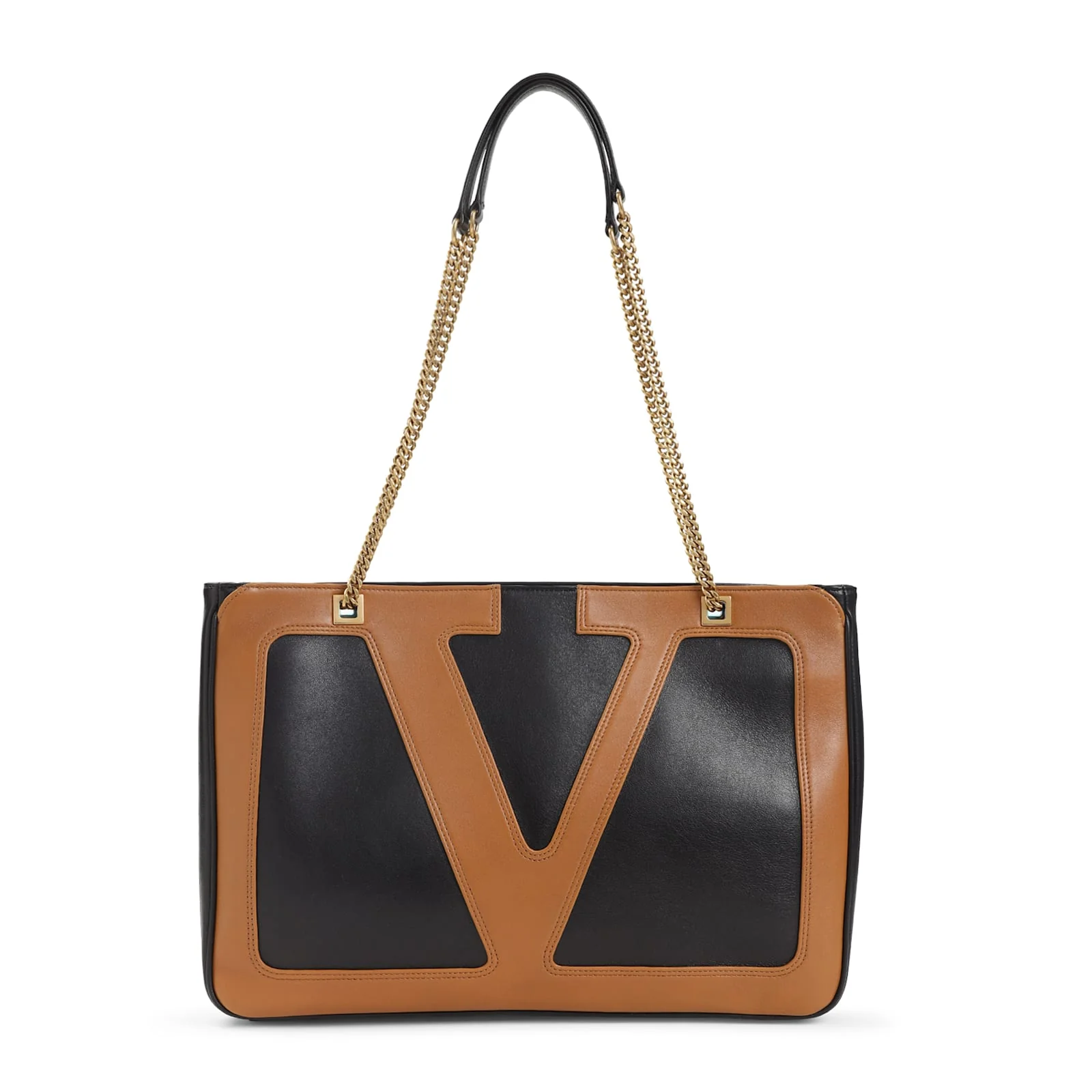 Valentino Garavani Viva Superstar Medium Tote Bag - Black/Brown - Image 2