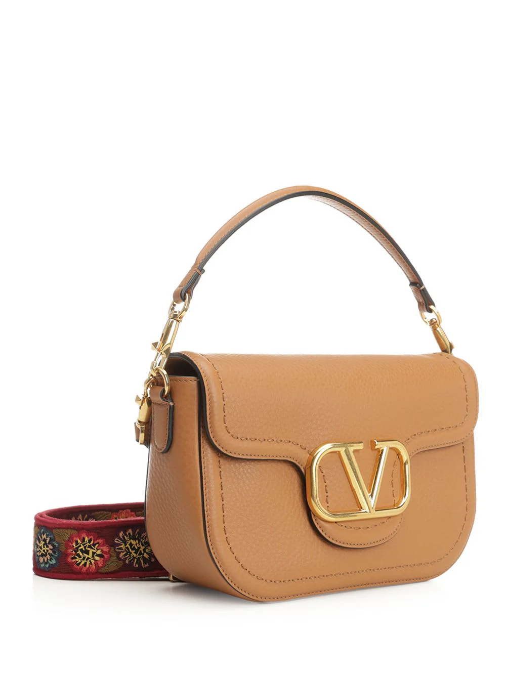 Valentino Garavani Alltime Shoulder Bag - Almond Beige/Multicolor - Image 2